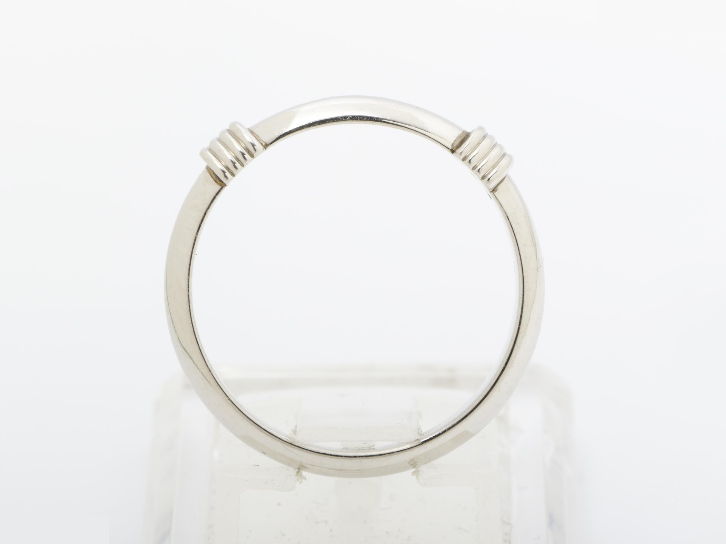 Other line: Precious metal ring, Pt950, total weight approx. 5.25g, size #15 — view 5