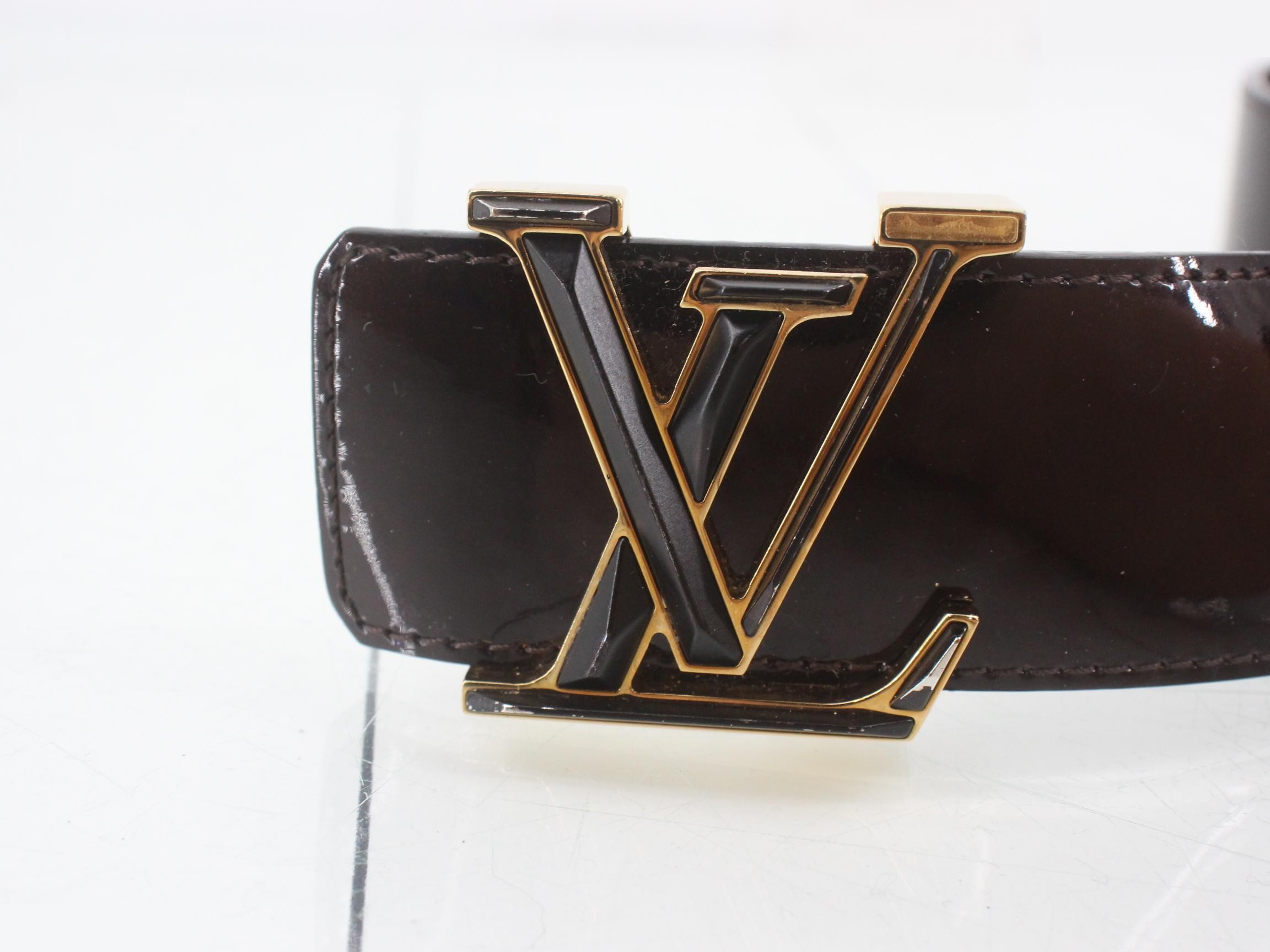Ceinture LV Initials Patent Leather Belt — view 3