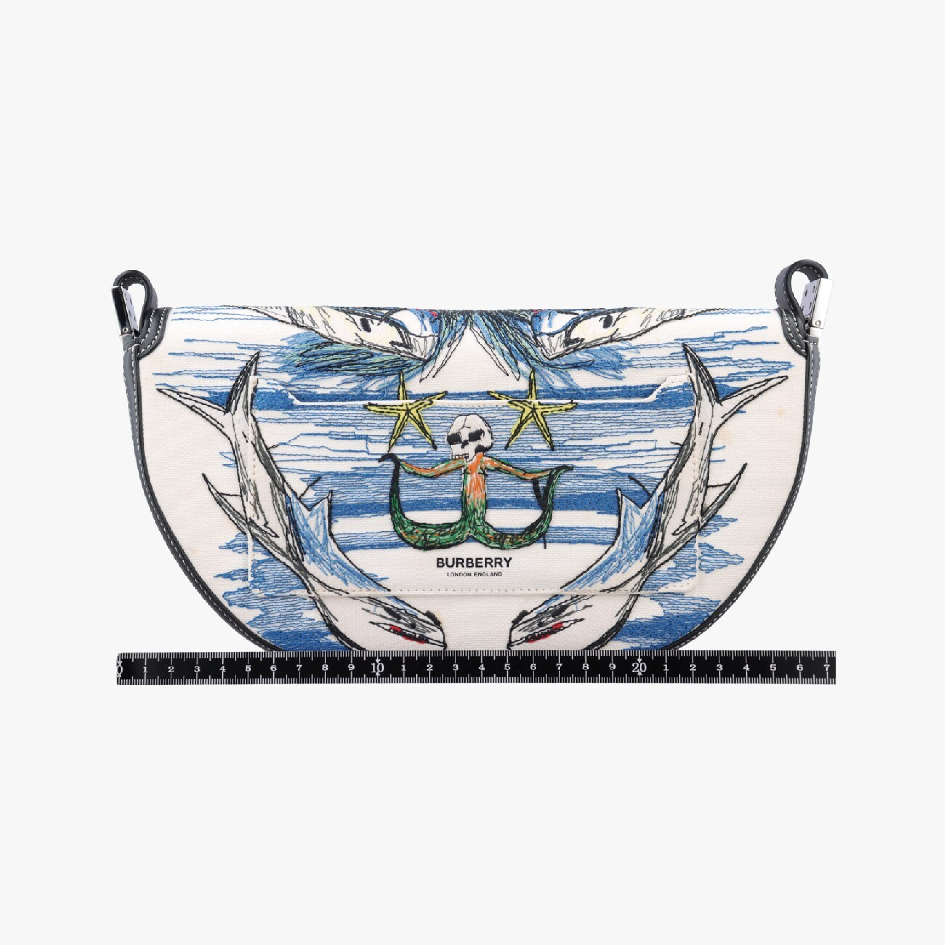 Olympia Multicolor Canvas x Leather Shoulder Bag ITPELMAG8526PTRA — view 2