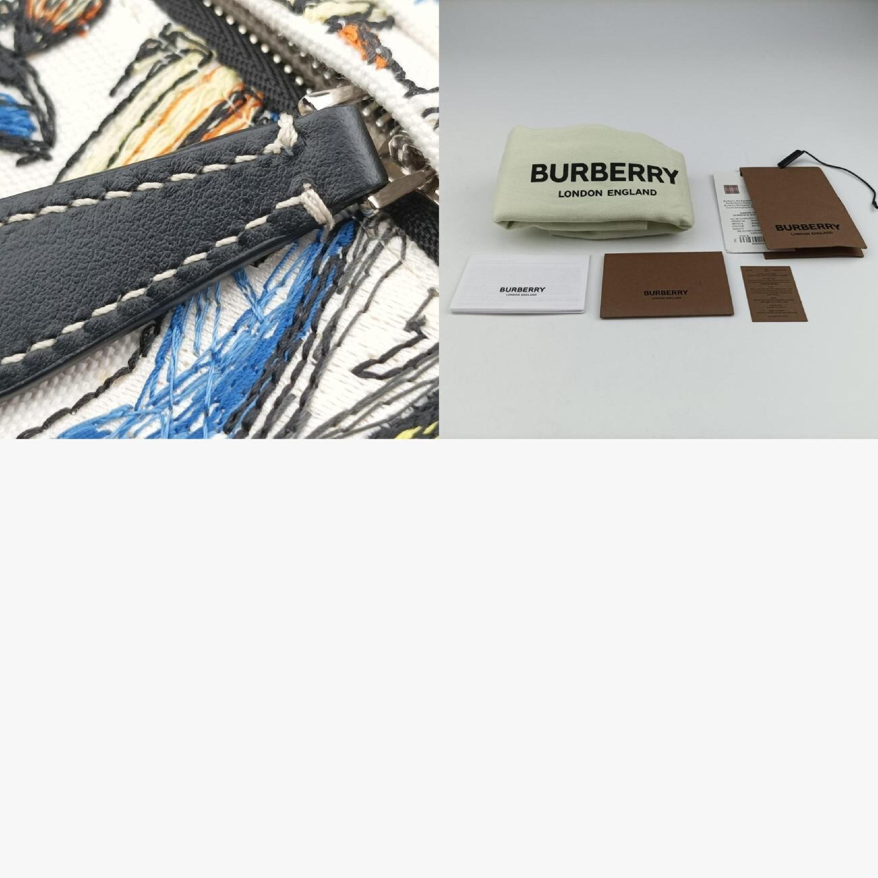 Olympia Multicolor Canvas x Leather Shoulder Bag ITPELMAG8526PTRA — view 11