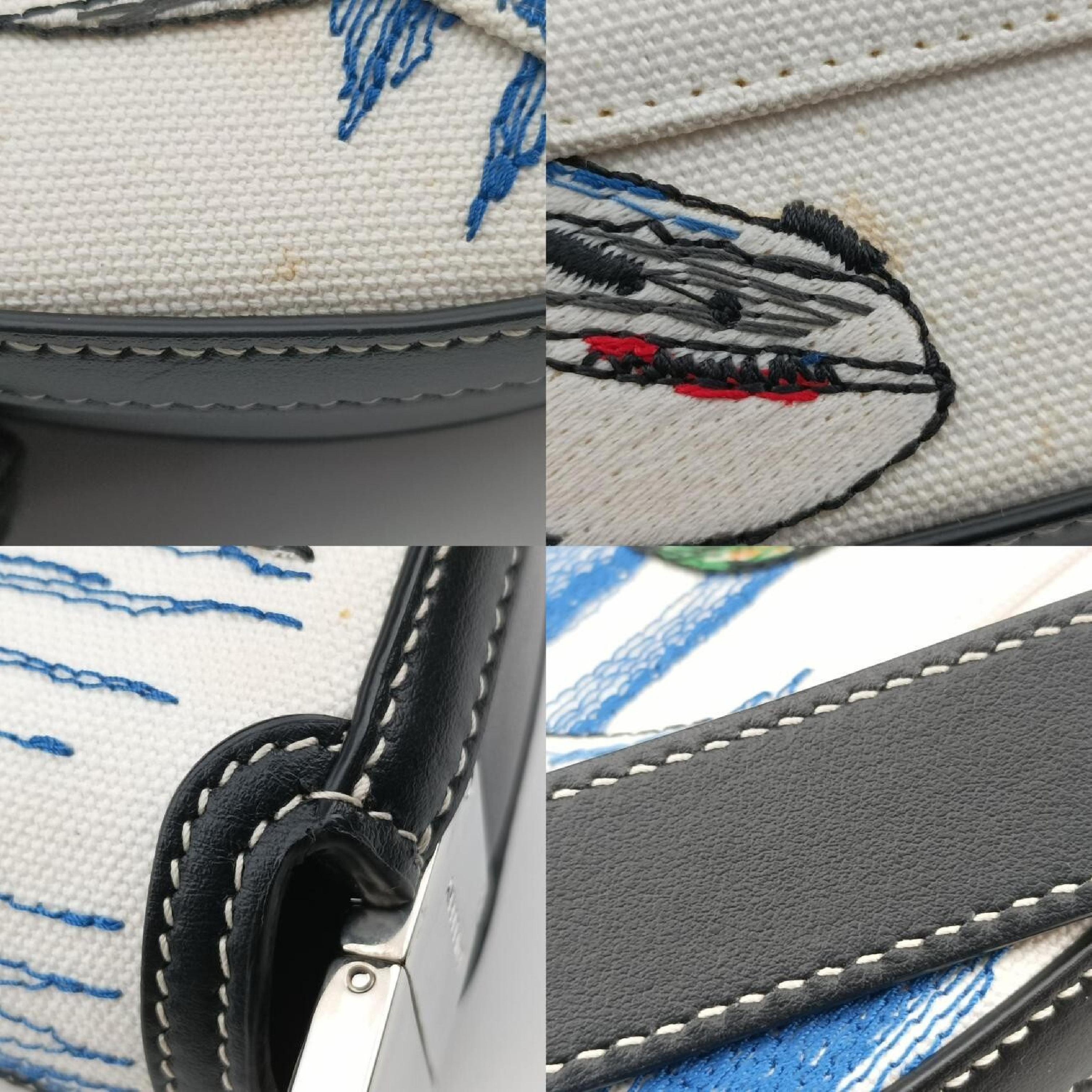 Olympia Multicolor Canvas x Leather Shoulder Bag ITPELMAG8526PTRA — view 10