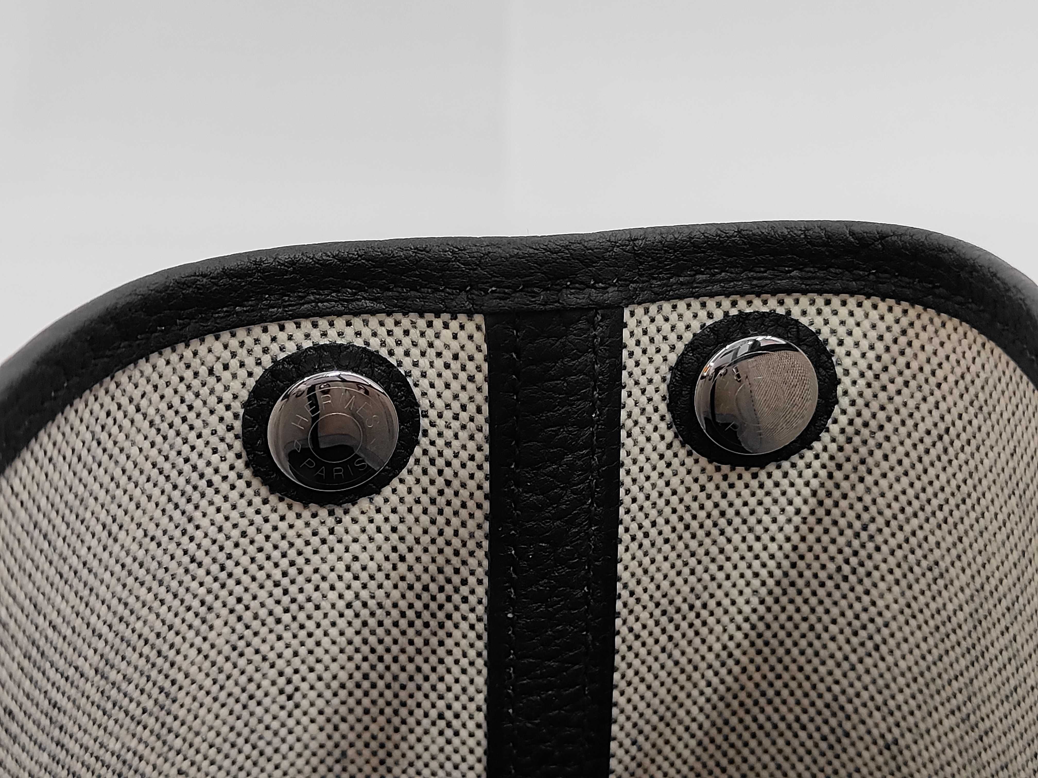 Neo Garden 23 Toile/Negonda Ecru/Black G Stamp Handbag — view 8