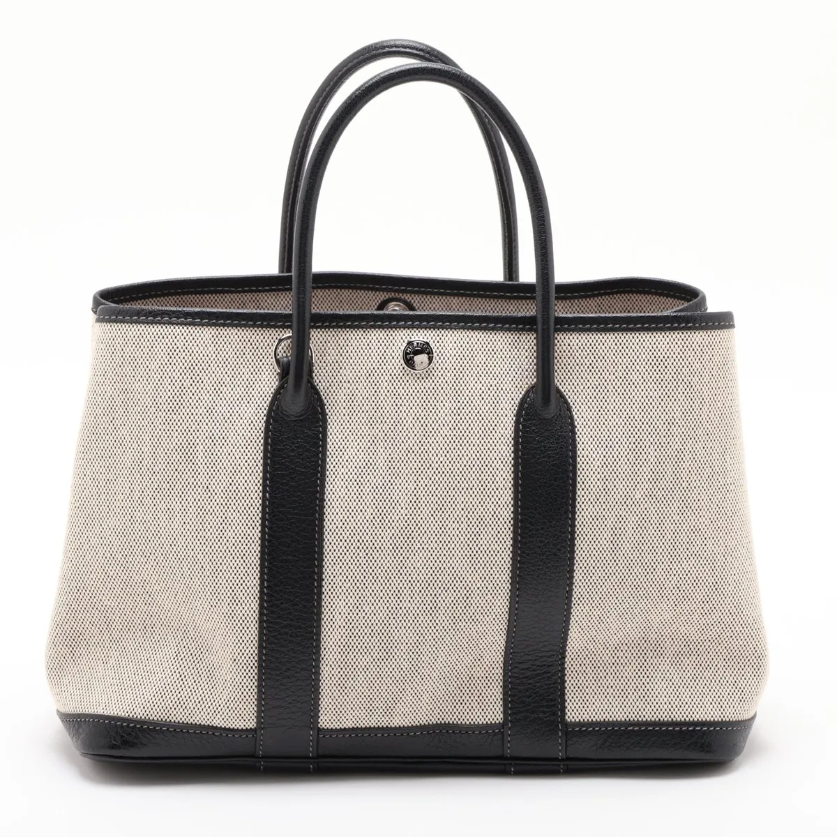 Garden Party 30 TPM Toile H x Buffle Beige x Black Silver Hardware J: 2006 — view 2