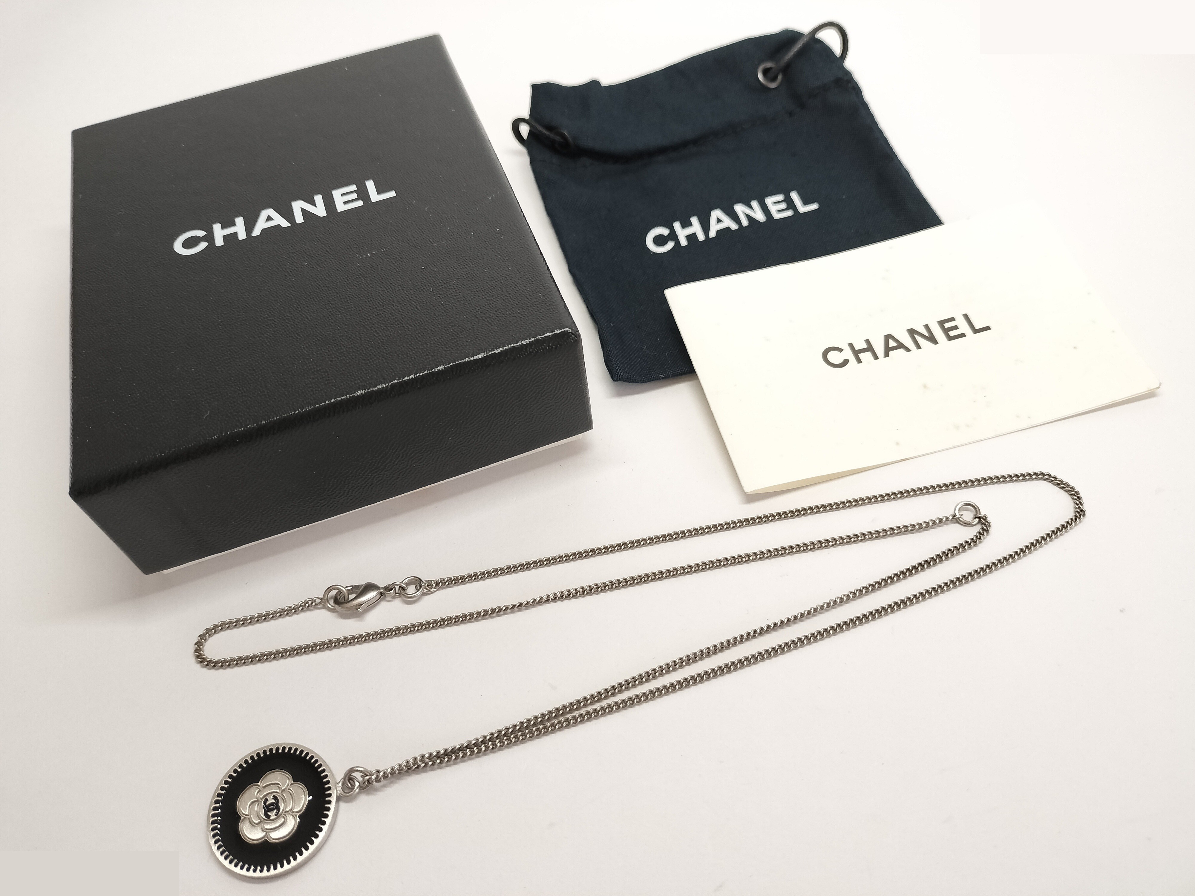 Coco Camellia Silver Necklace, Chain approx. 60cm — view 2
