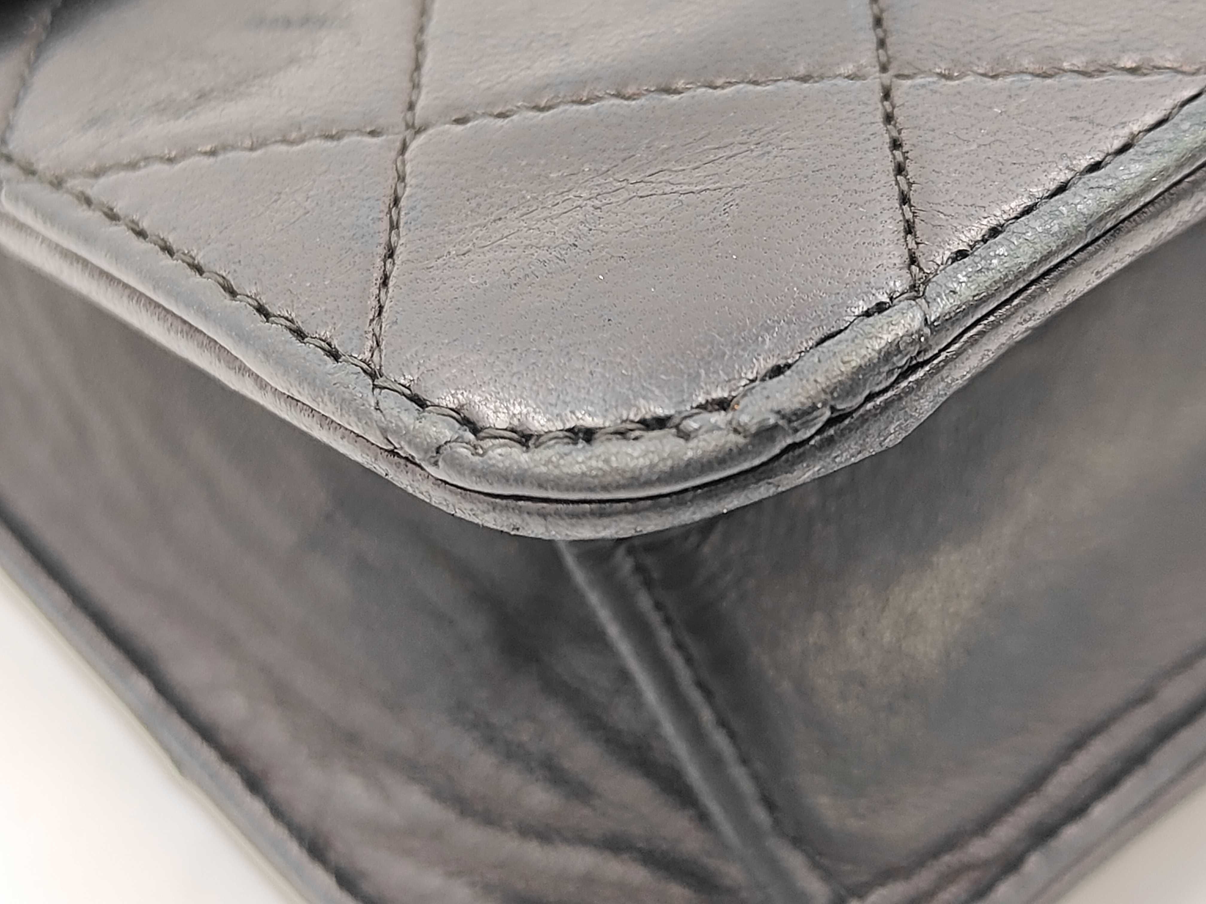 Lambskin Matelassé Coco Mark Shoulder Bag, Black Shoulder Bag — view 5