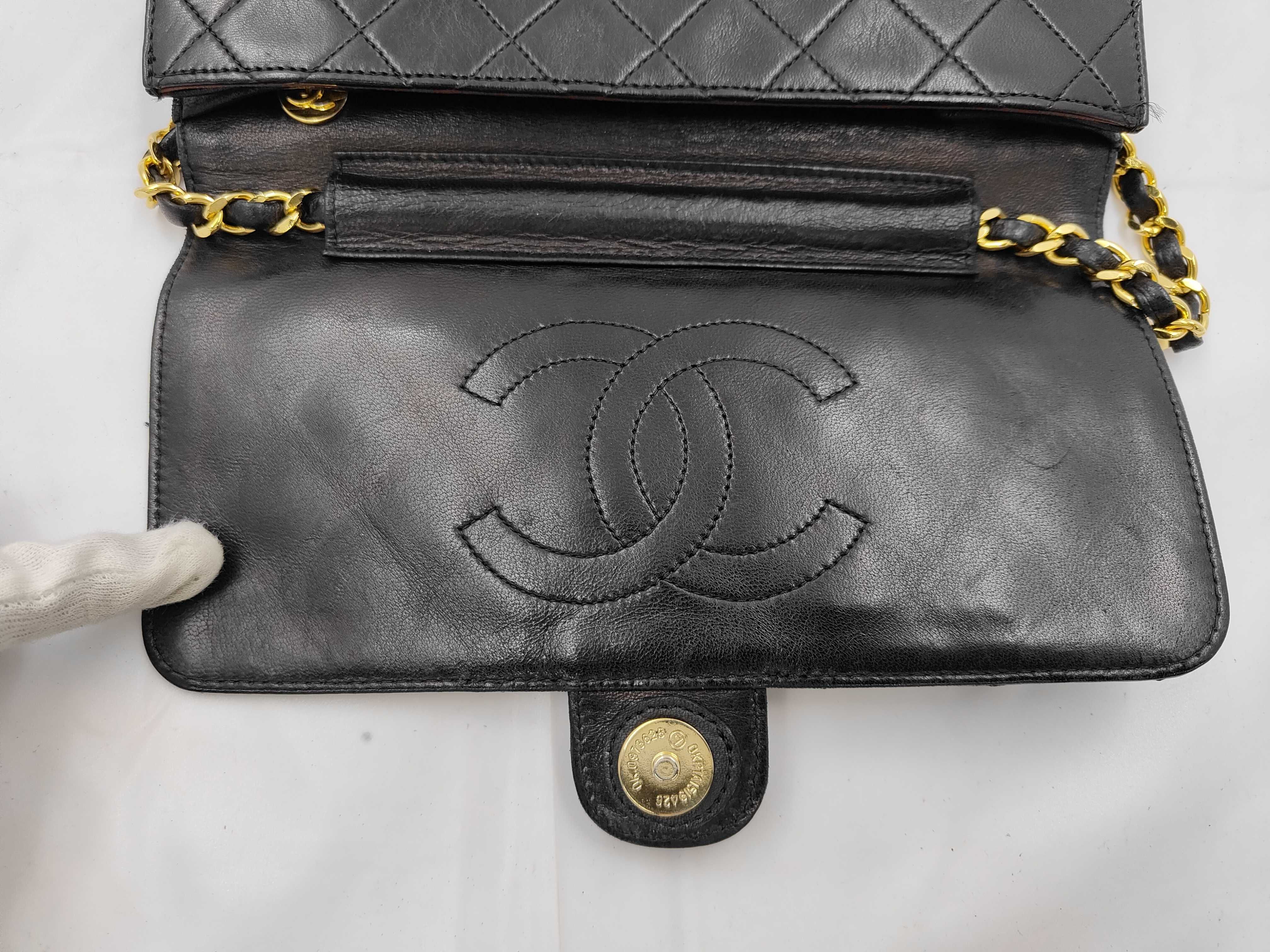 Lambskin Matelassé Coco Mark Shoulder Bag, Black Shoulder Bag — view 7