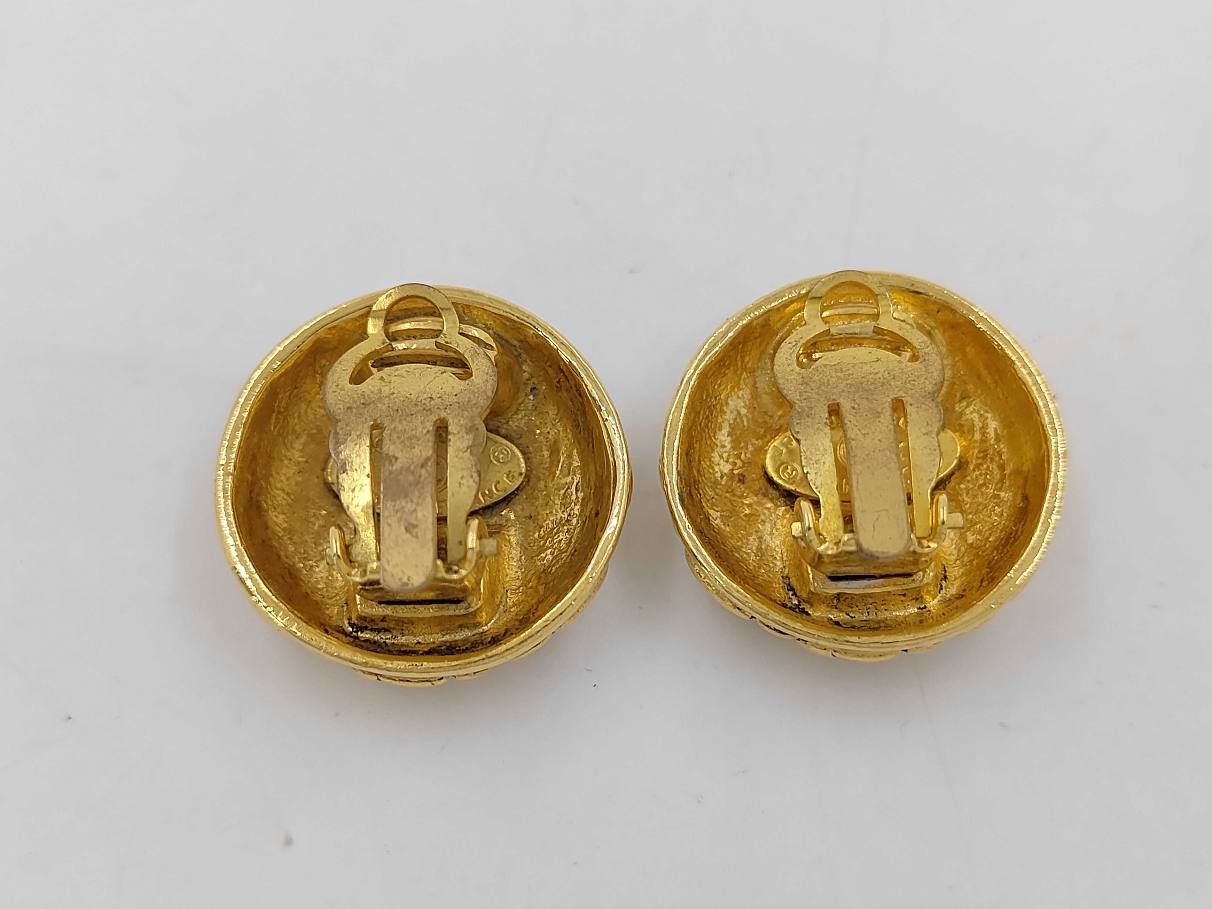 Matelassé Earrings, Gold Earrings — view 2