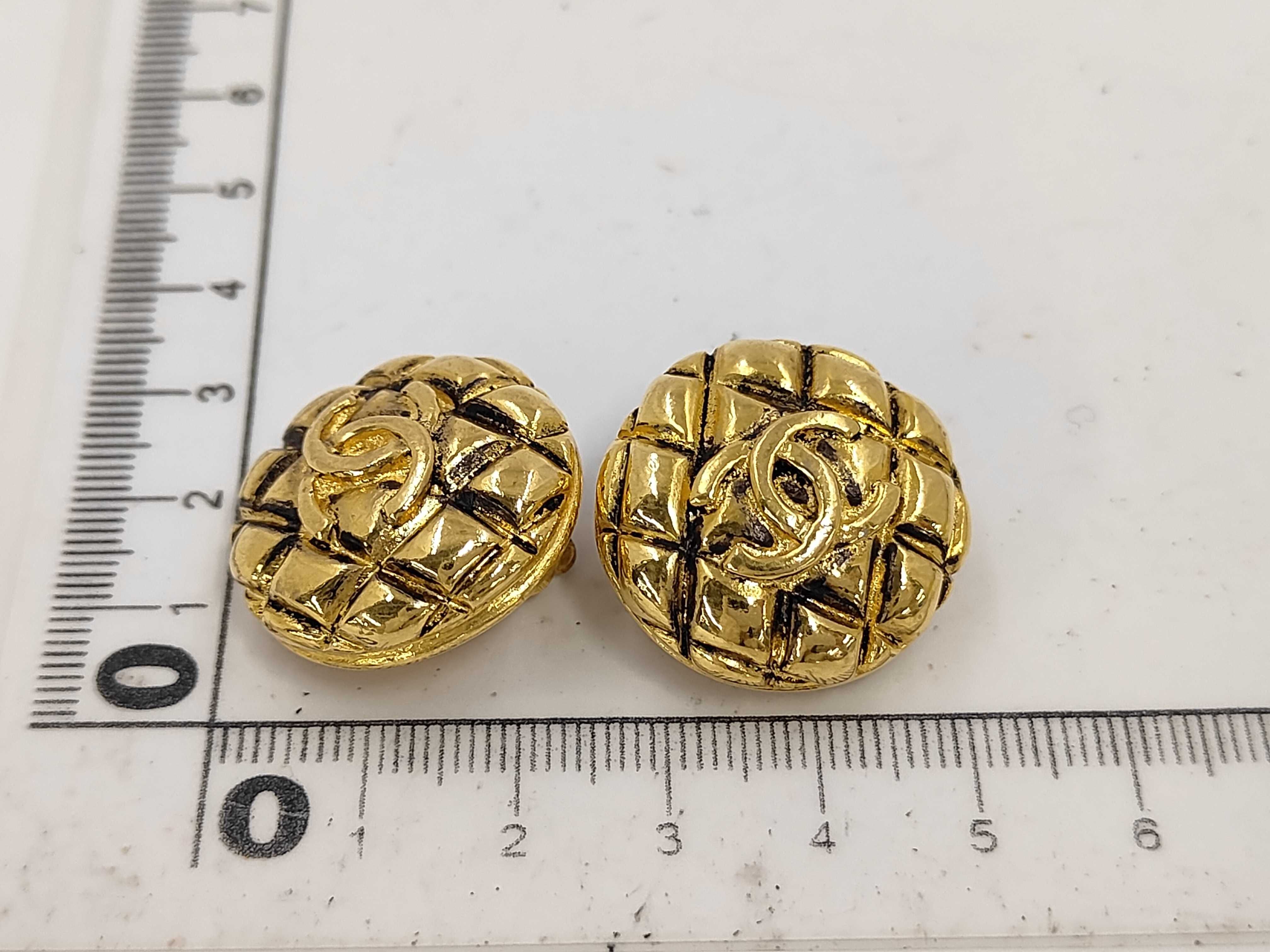 Matelassé Earrings, Gold Earrings — view 6