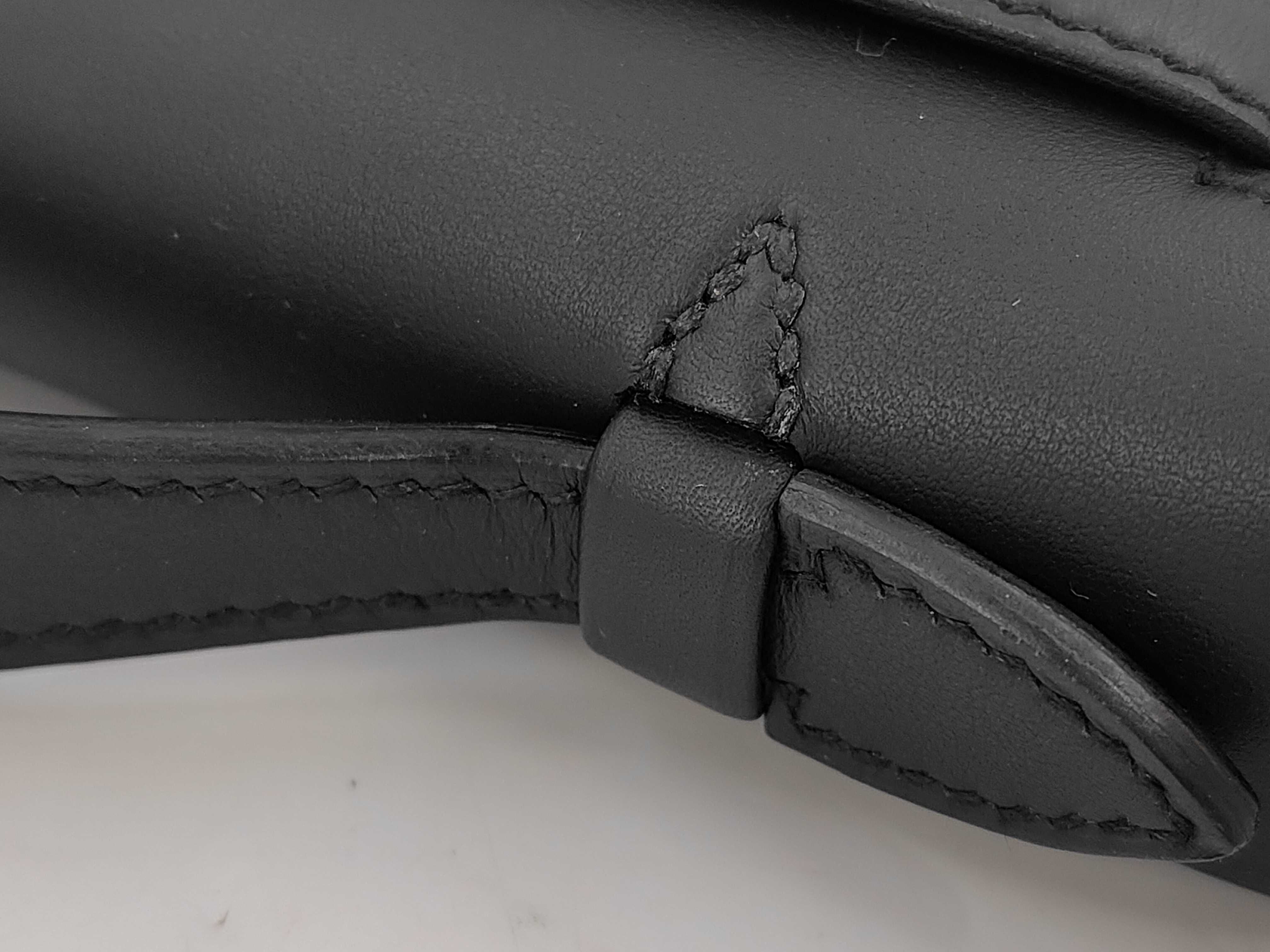 Pochette Kelly, Veau Swift leather, Black, SS K stamp, Handbag — view 5