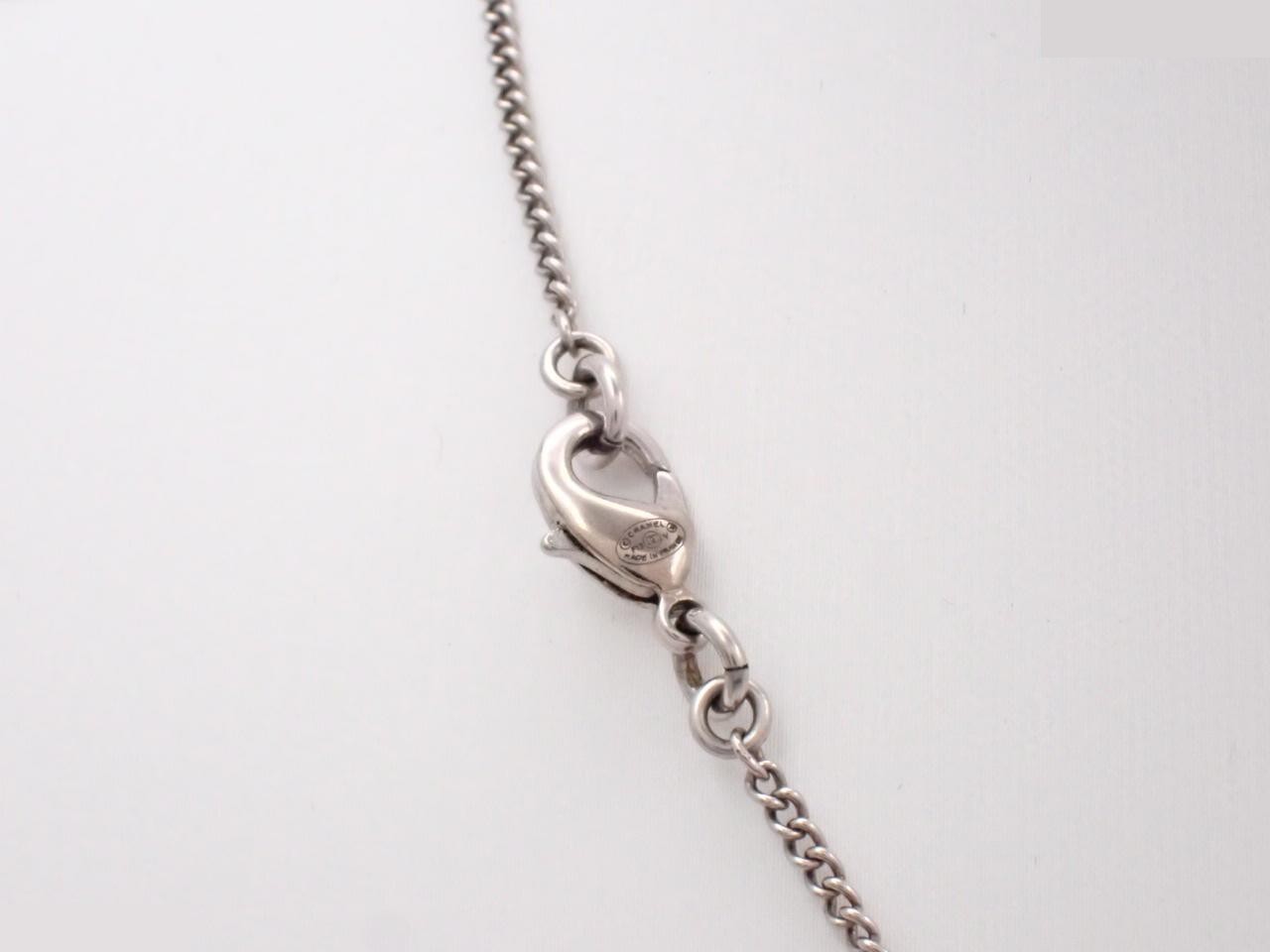 Coco Mark Stone Silver Necklace F13V — view 2