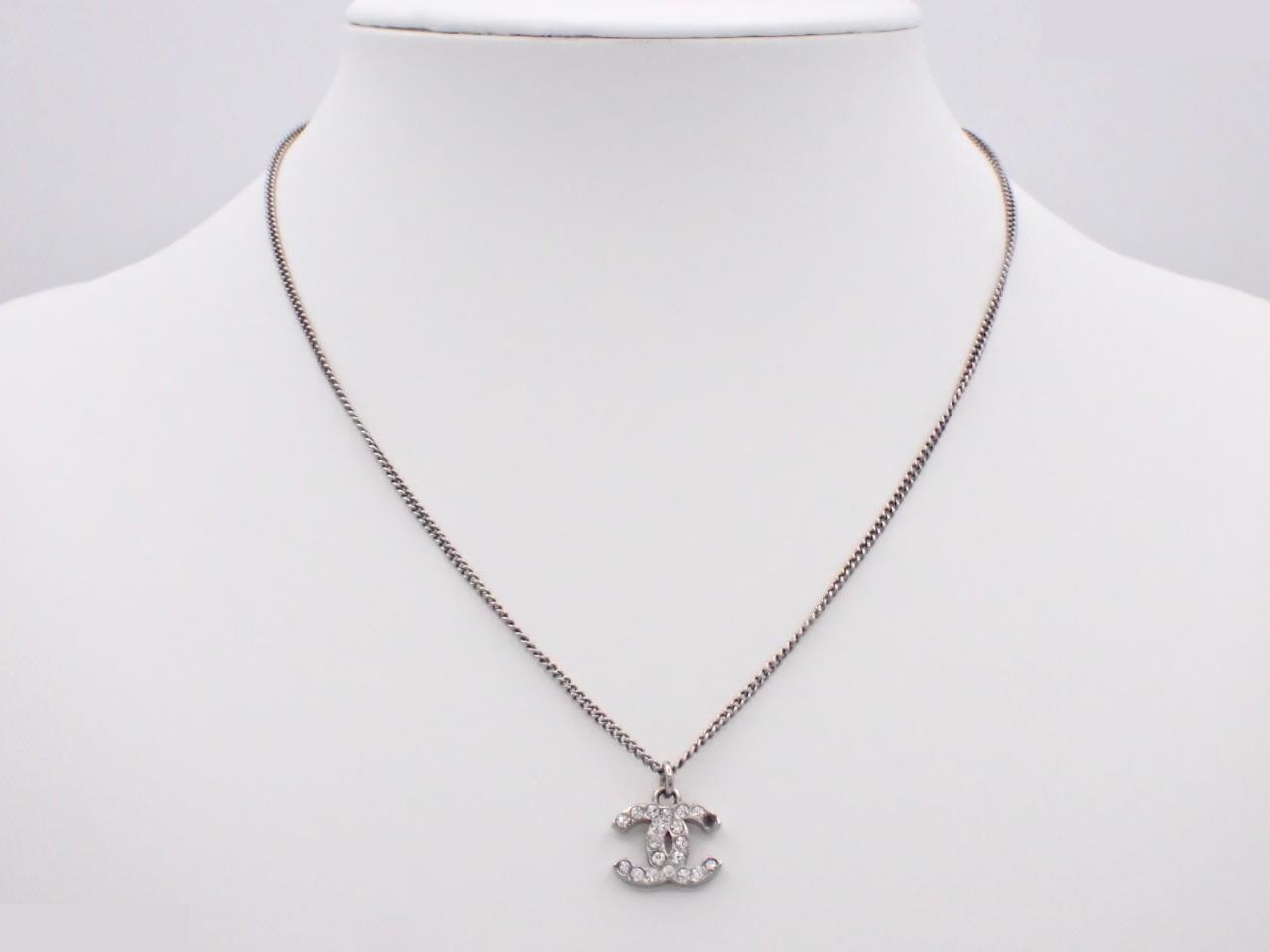 Coco Mark Stone Silver Necklace F13V — view 3
