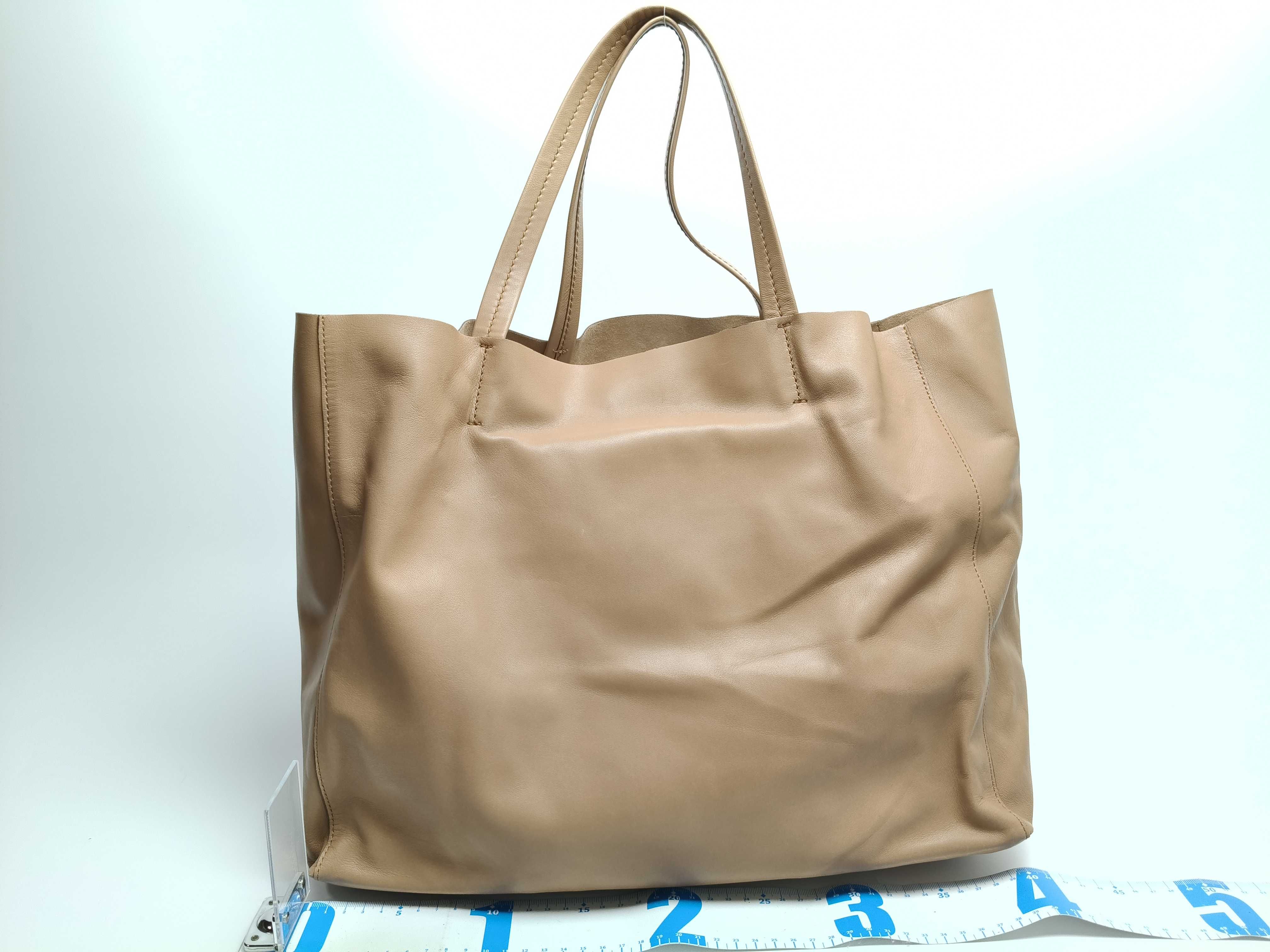 Horizontal Cabas Tote Bag W-PA-0150 Beige W39cm Tote Bag — view 2