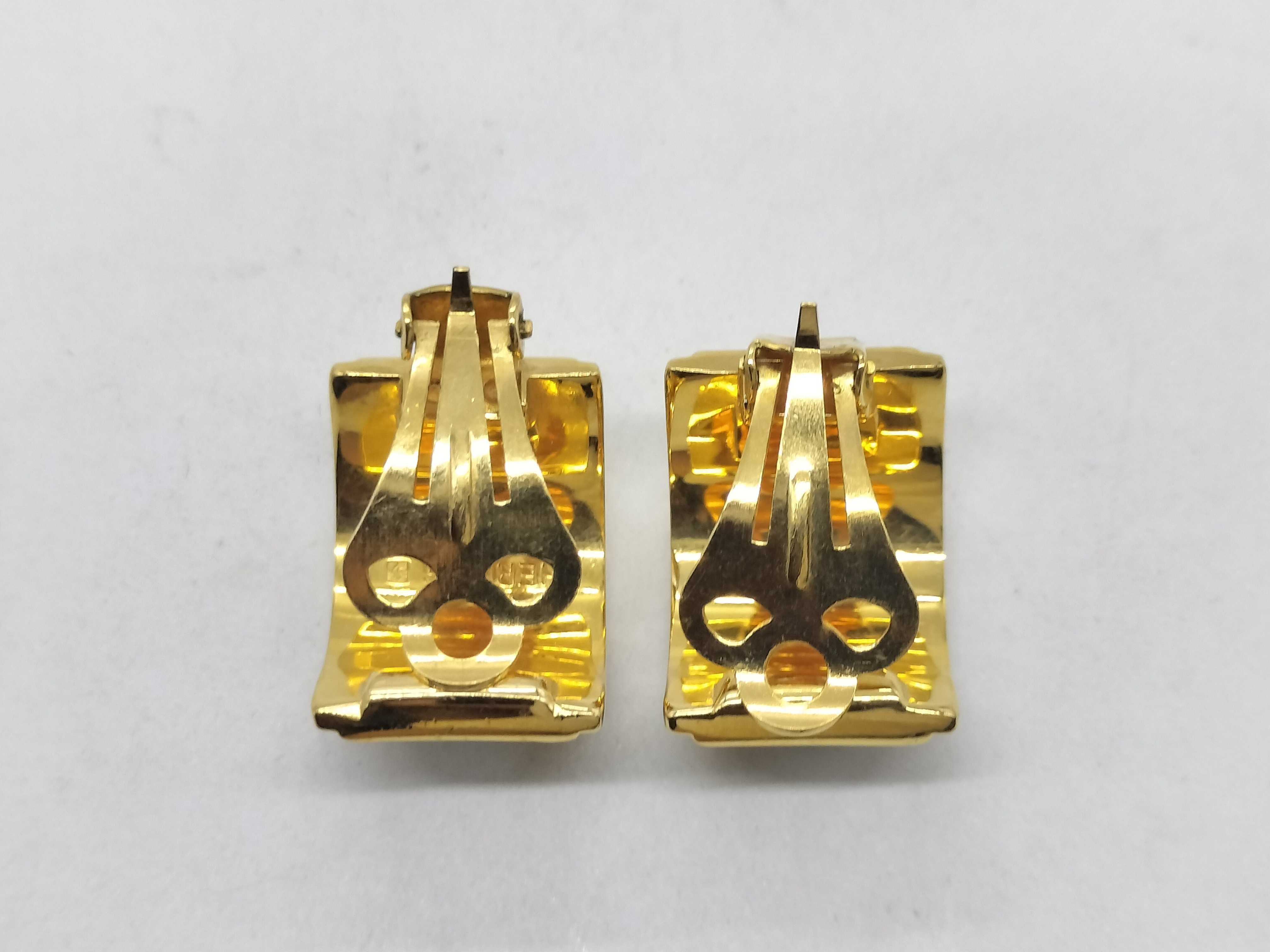 enamel earrings — view 2