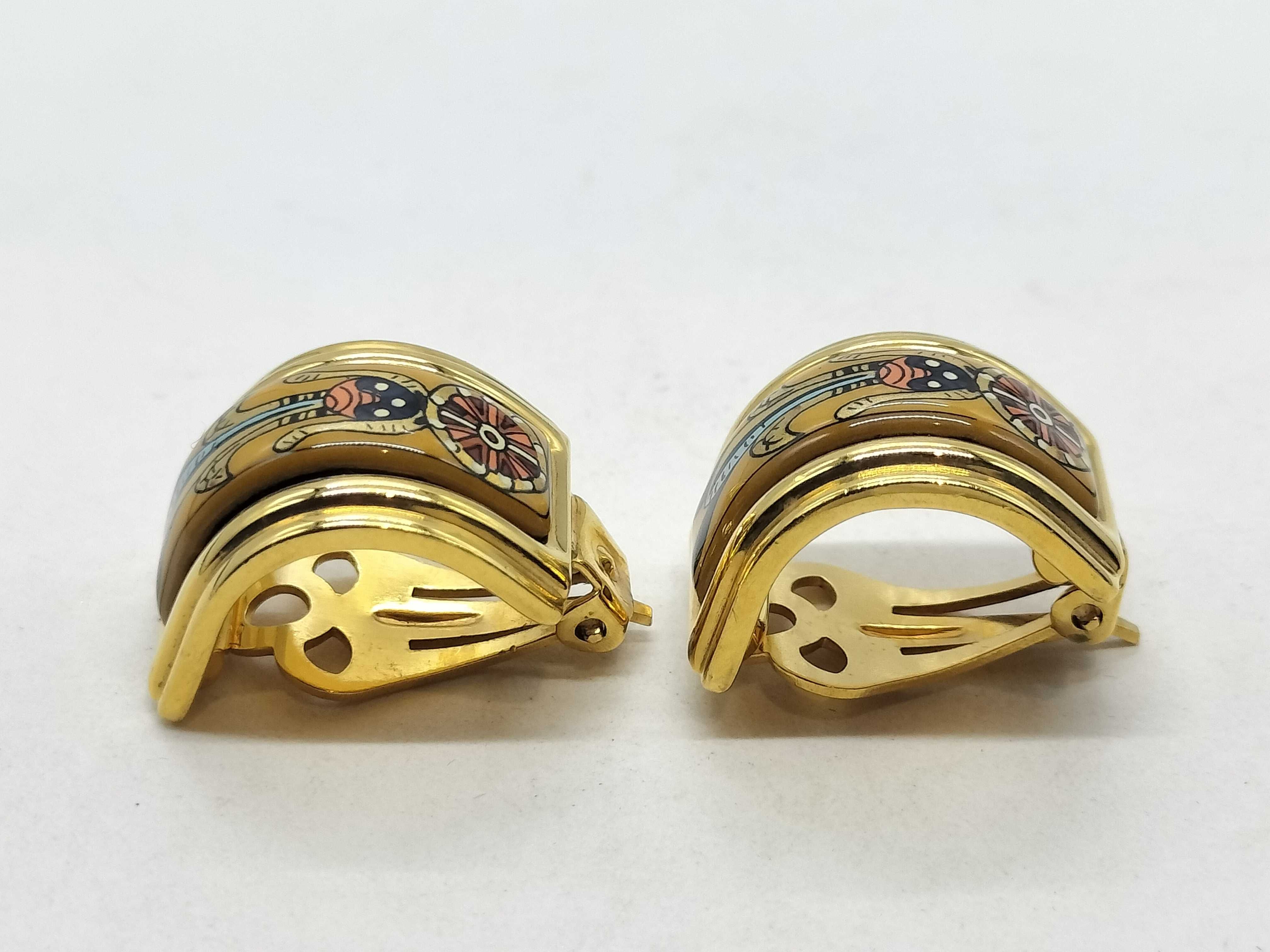 enamel earrings — view 3