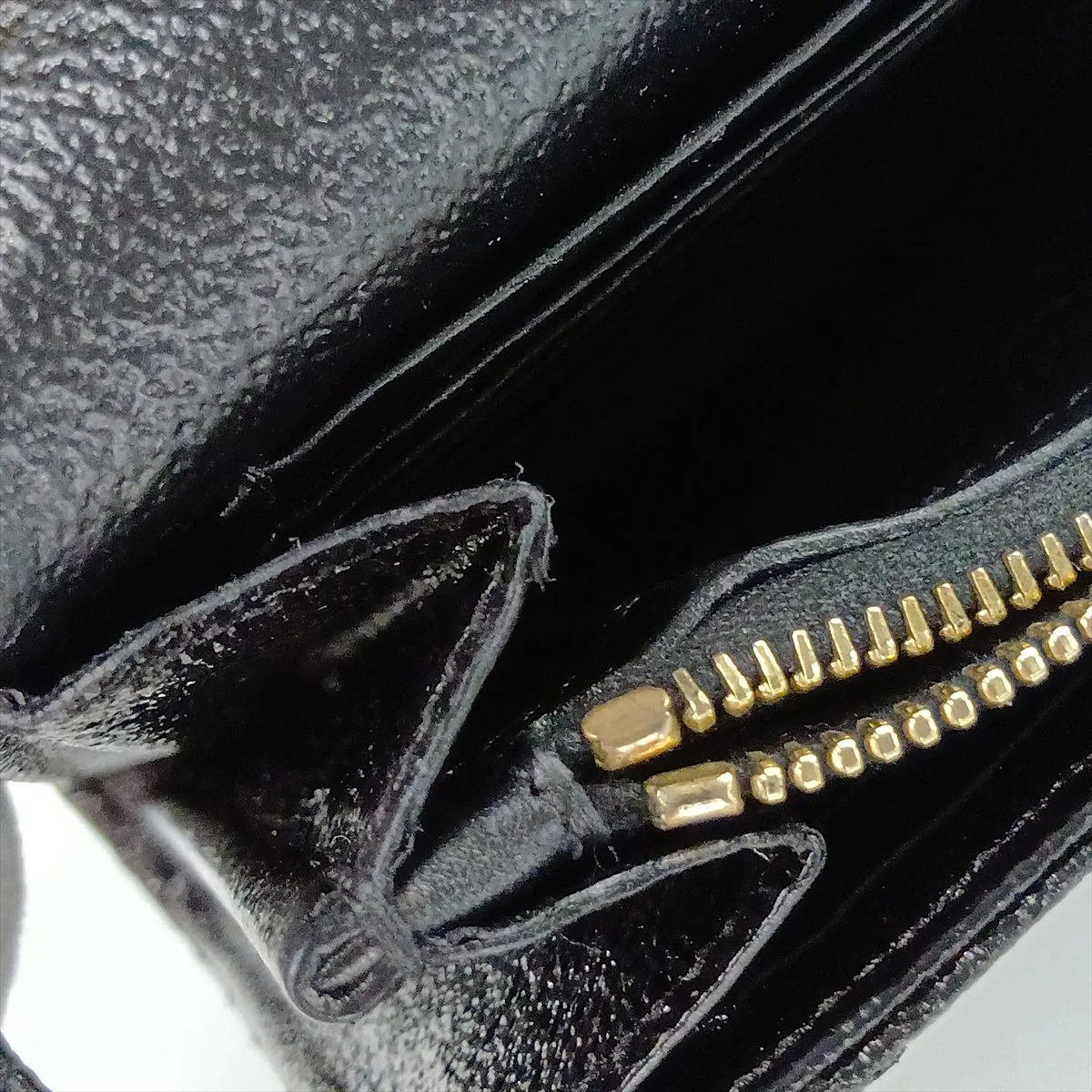 Leather Chain Shoulder Bag, Black, 360452 — view 14
