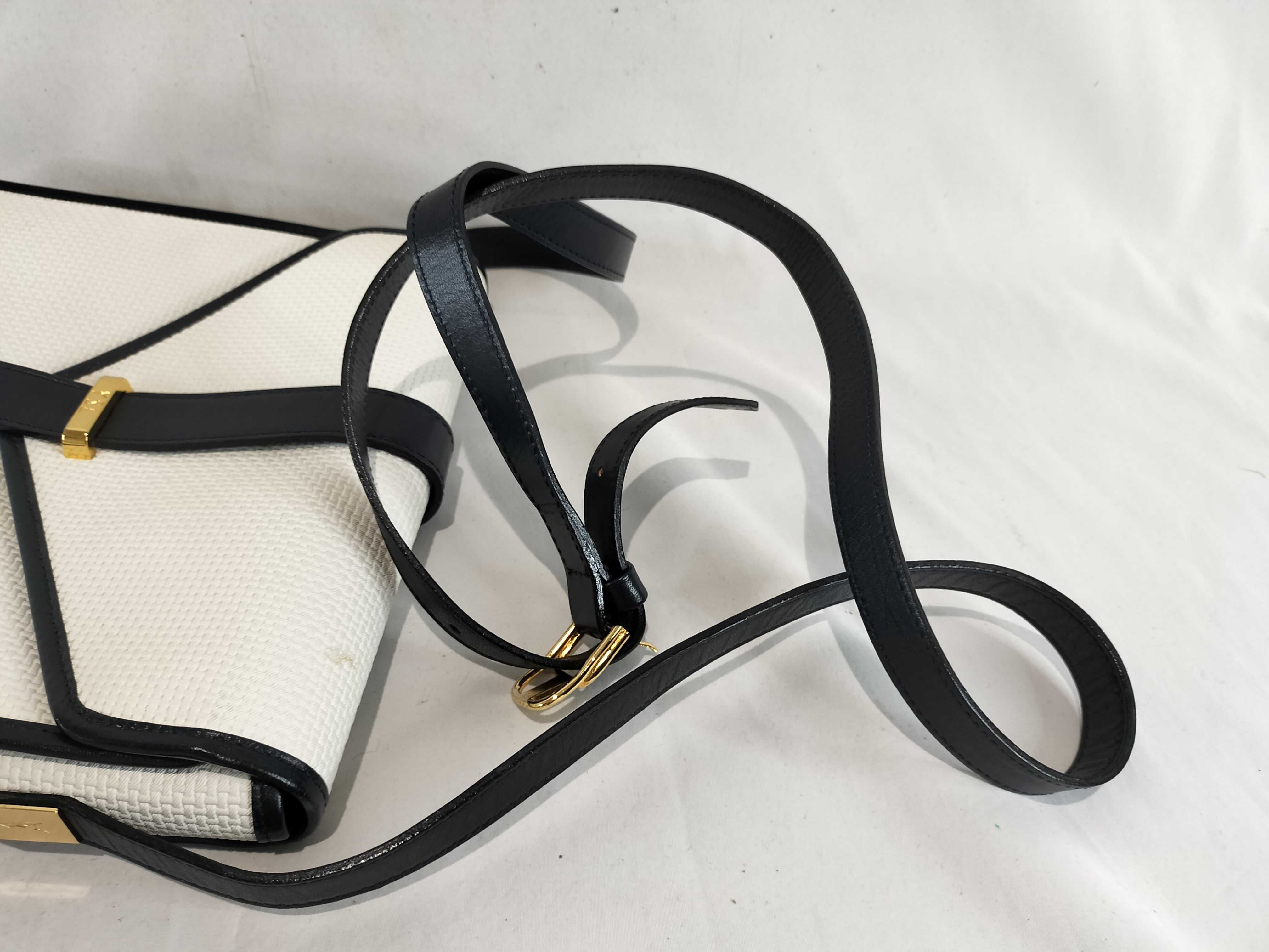 Shoulder Flap Bag, White, Small Stain — view 4