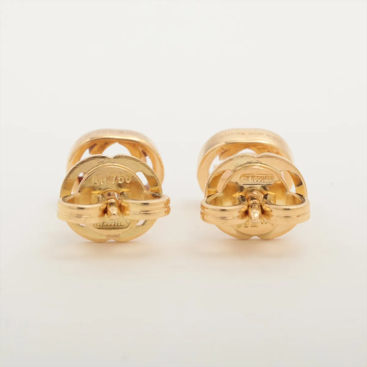 Interlocking G earrings 750(YG) 2.1g No catch brand stamp — view 2