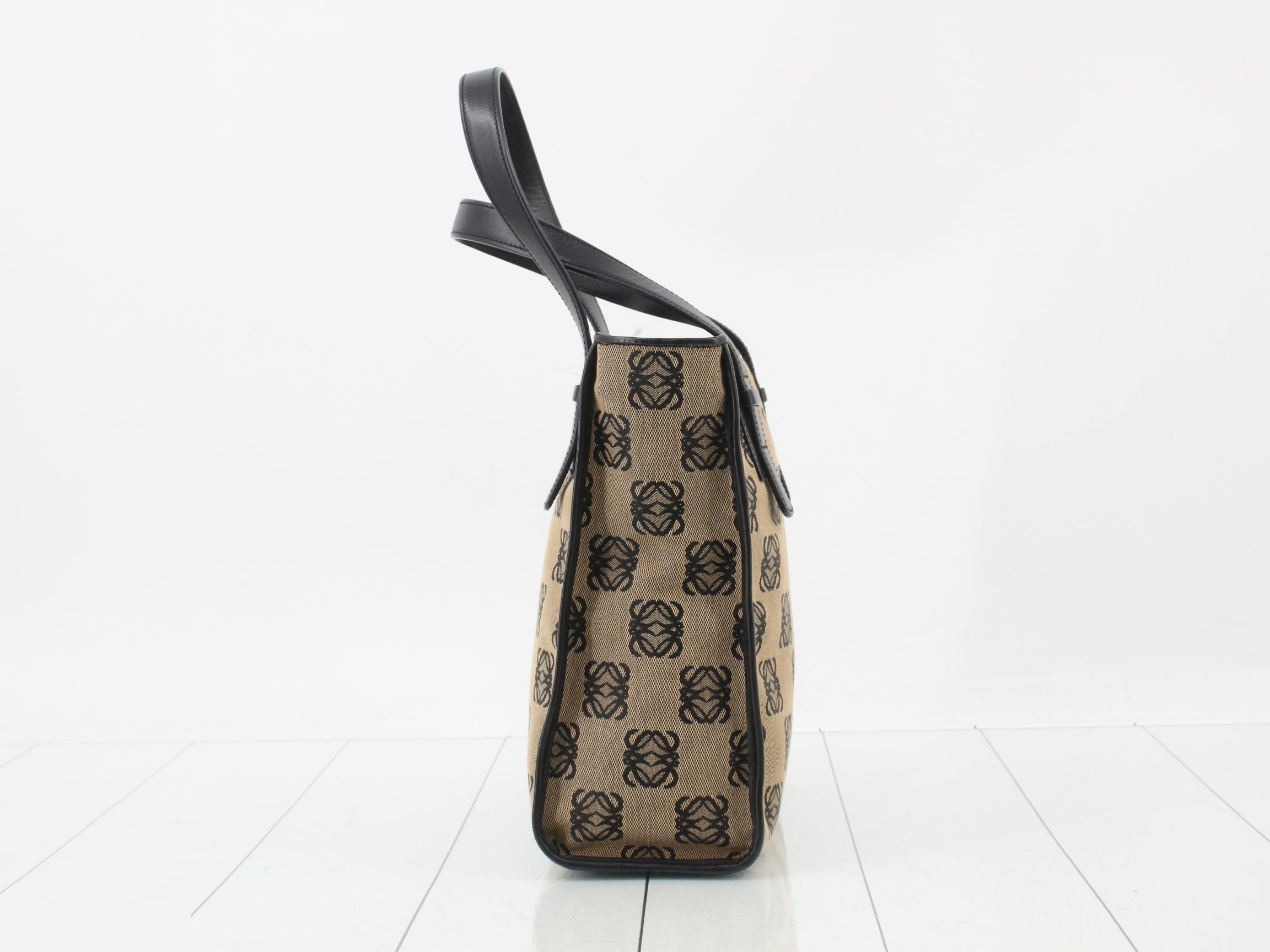 Anagram Canvas Handbag Tote Bag — view 3