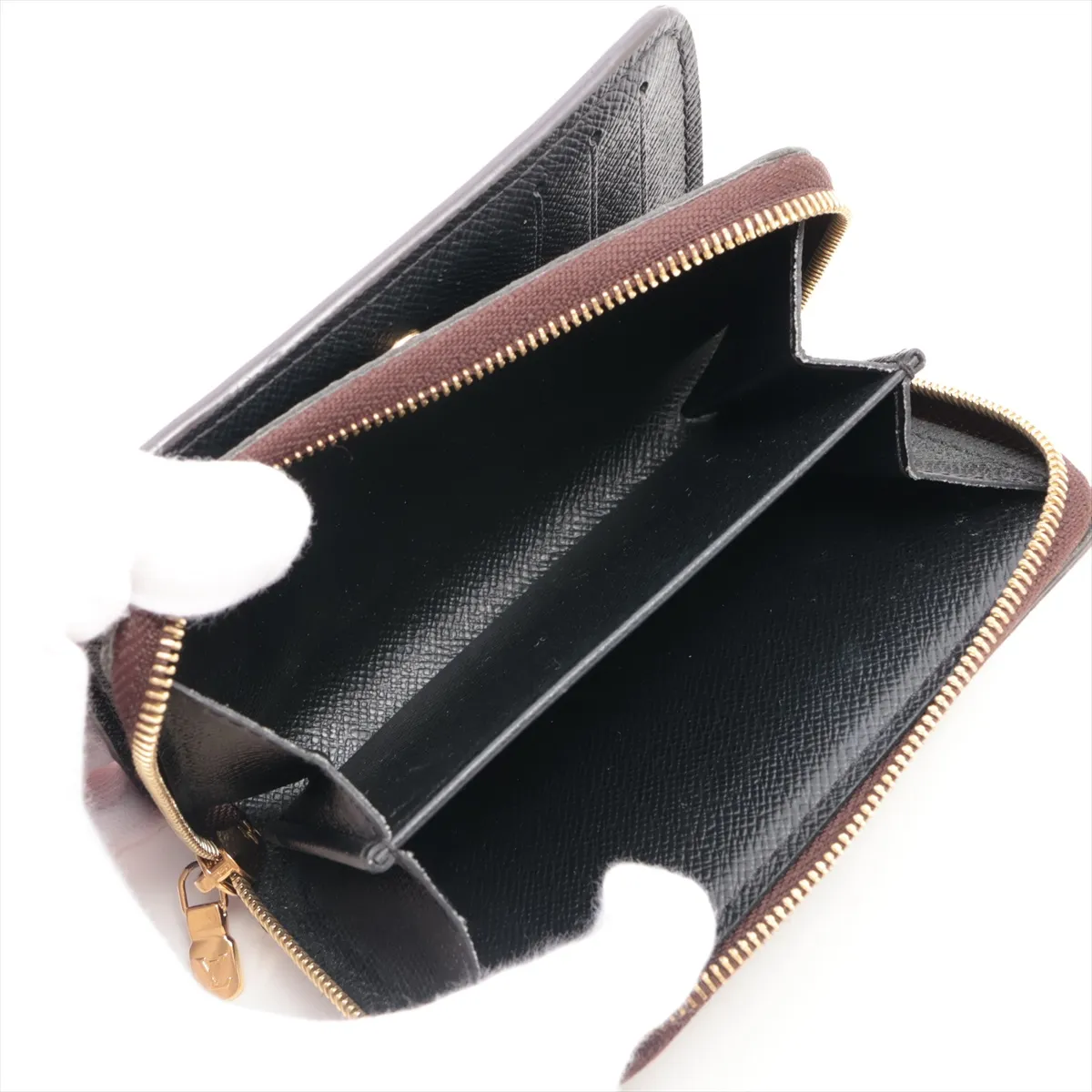 Monogram Reverse Portefeuille Lou M81461 Brown Compact Wallet with Initials; RFID Detectable. — view 5