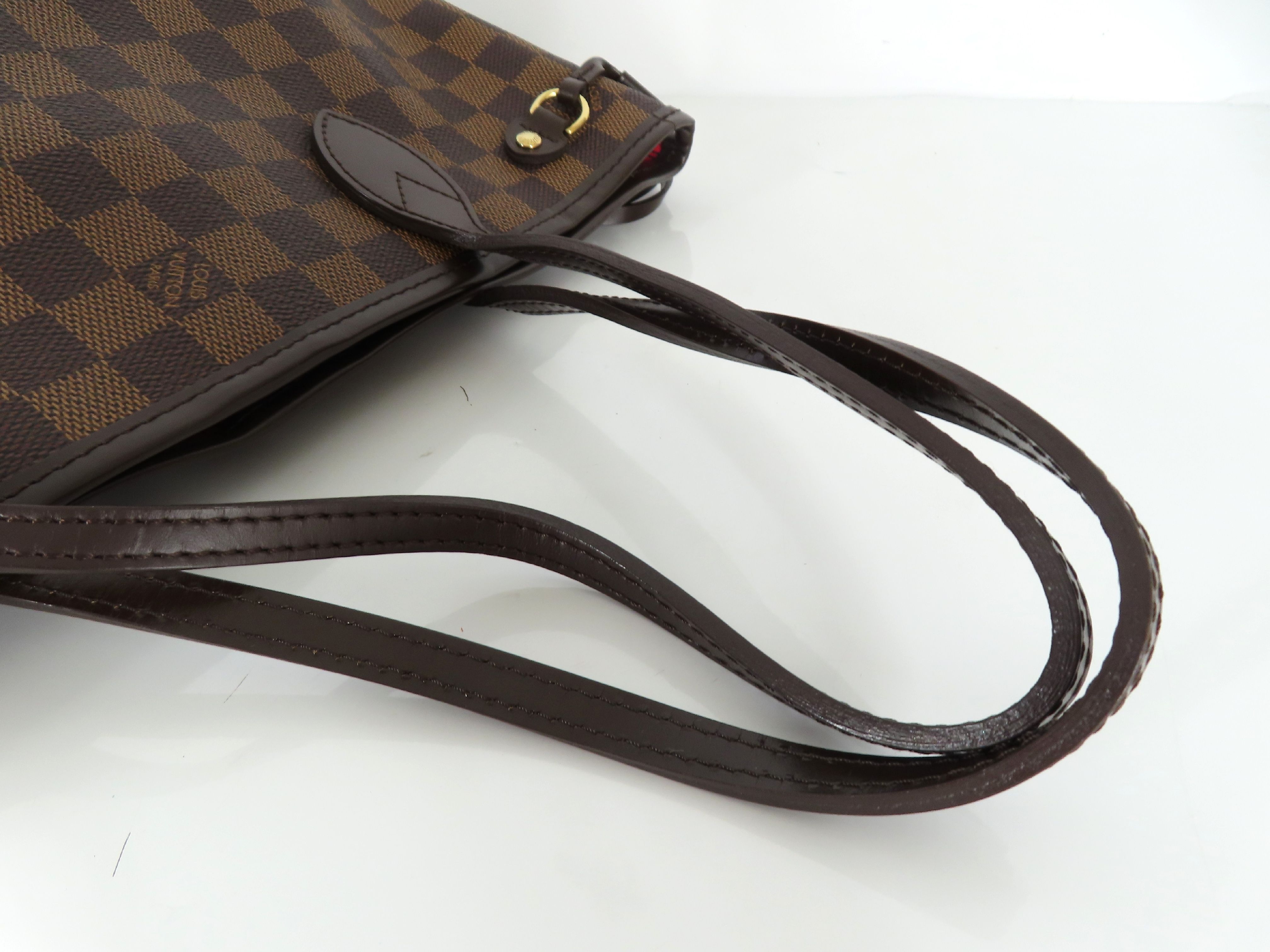 Damier Neverfull PM N51109 VI3079 Tote Bag with Initials — view 3
