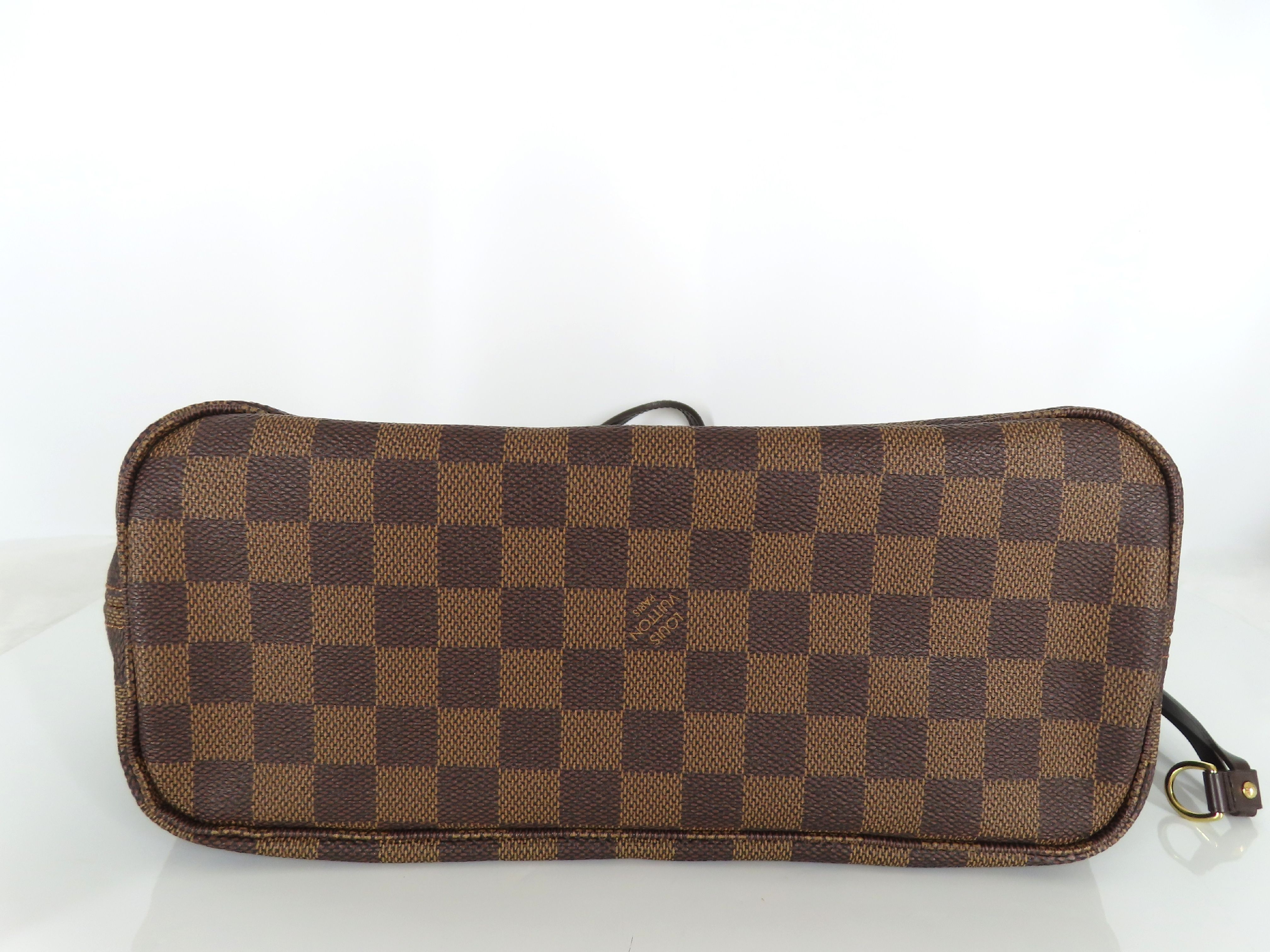 Damier Neverfull PM N51109 VI3079 Tote Bag with Initials — view 7