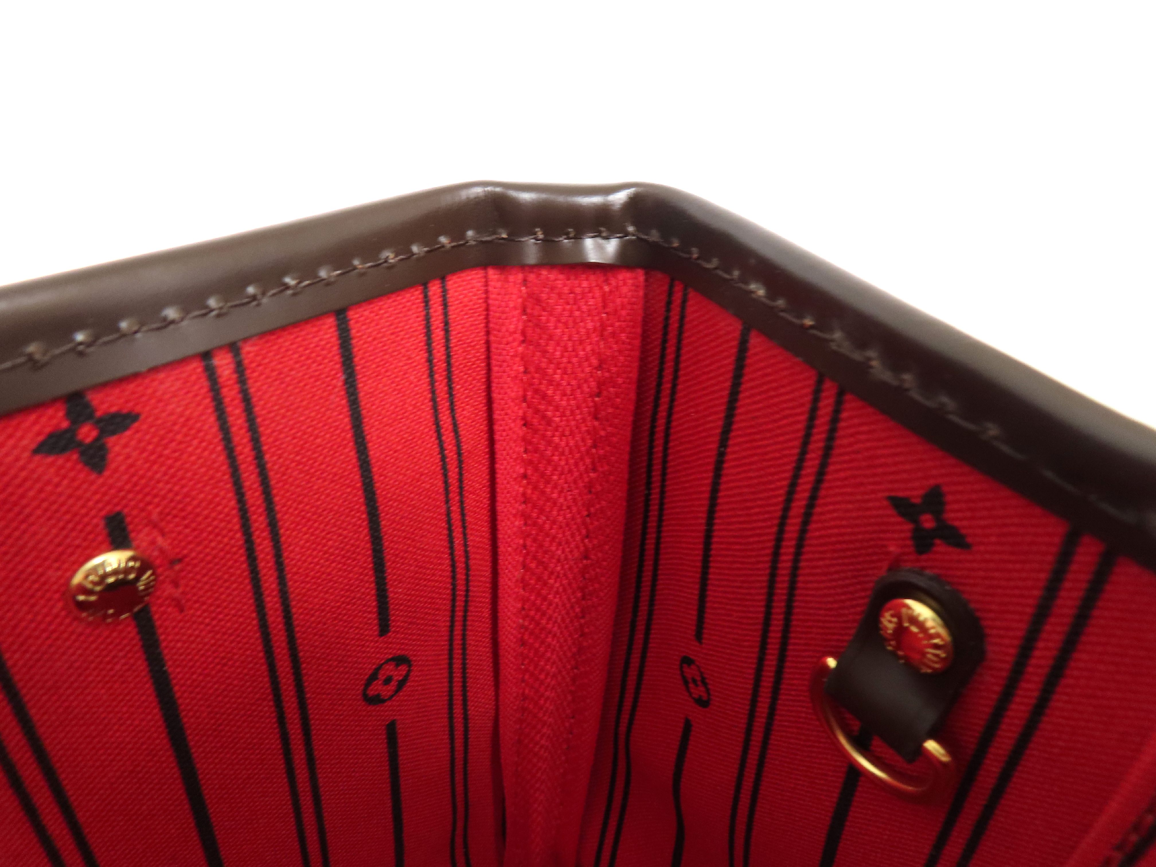 Damier Neverfull PM N51109 VI3079 Tote Bag with Initials — view 8
