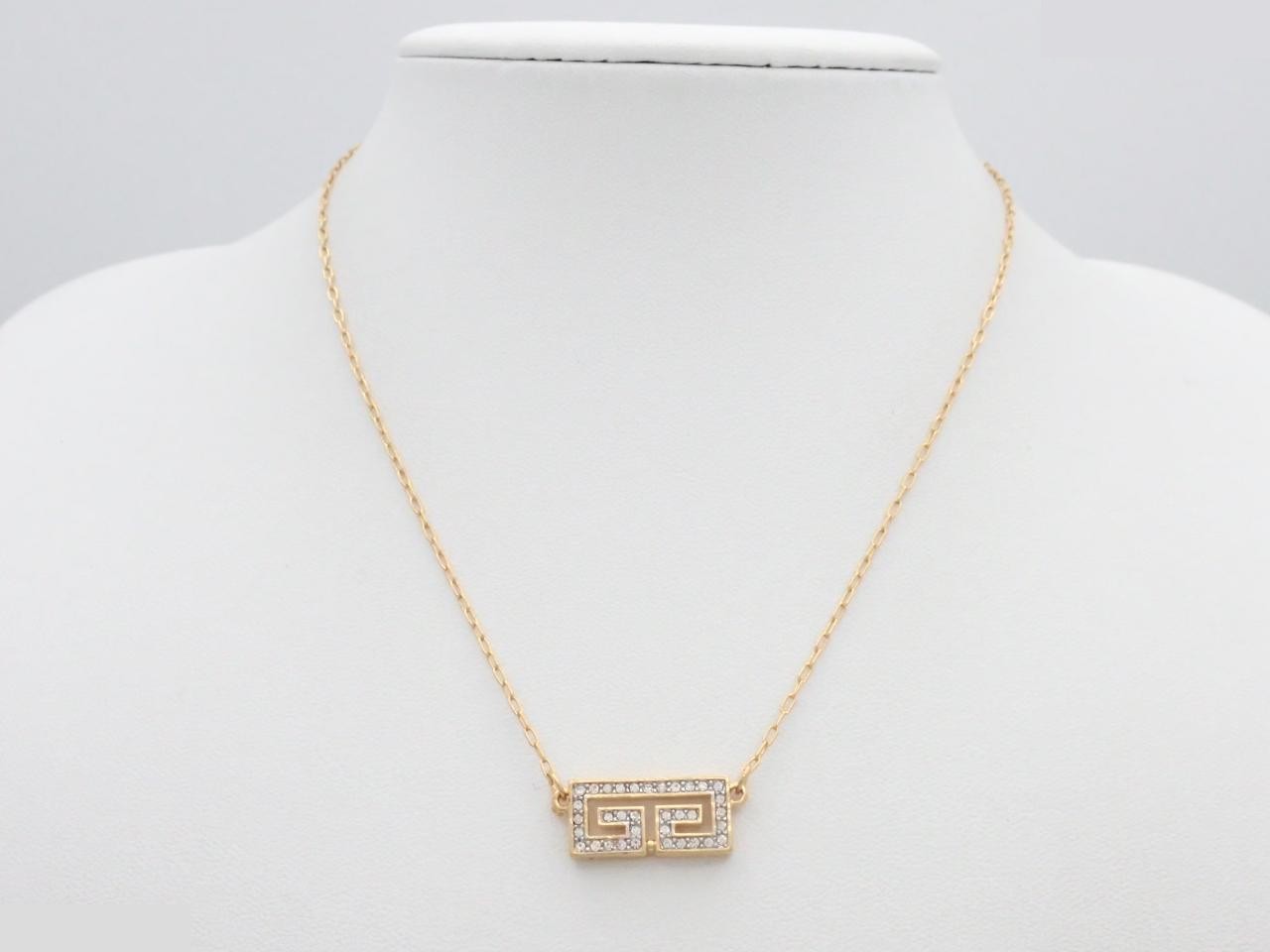Gold necklace, chain approximately 38cm — view 3