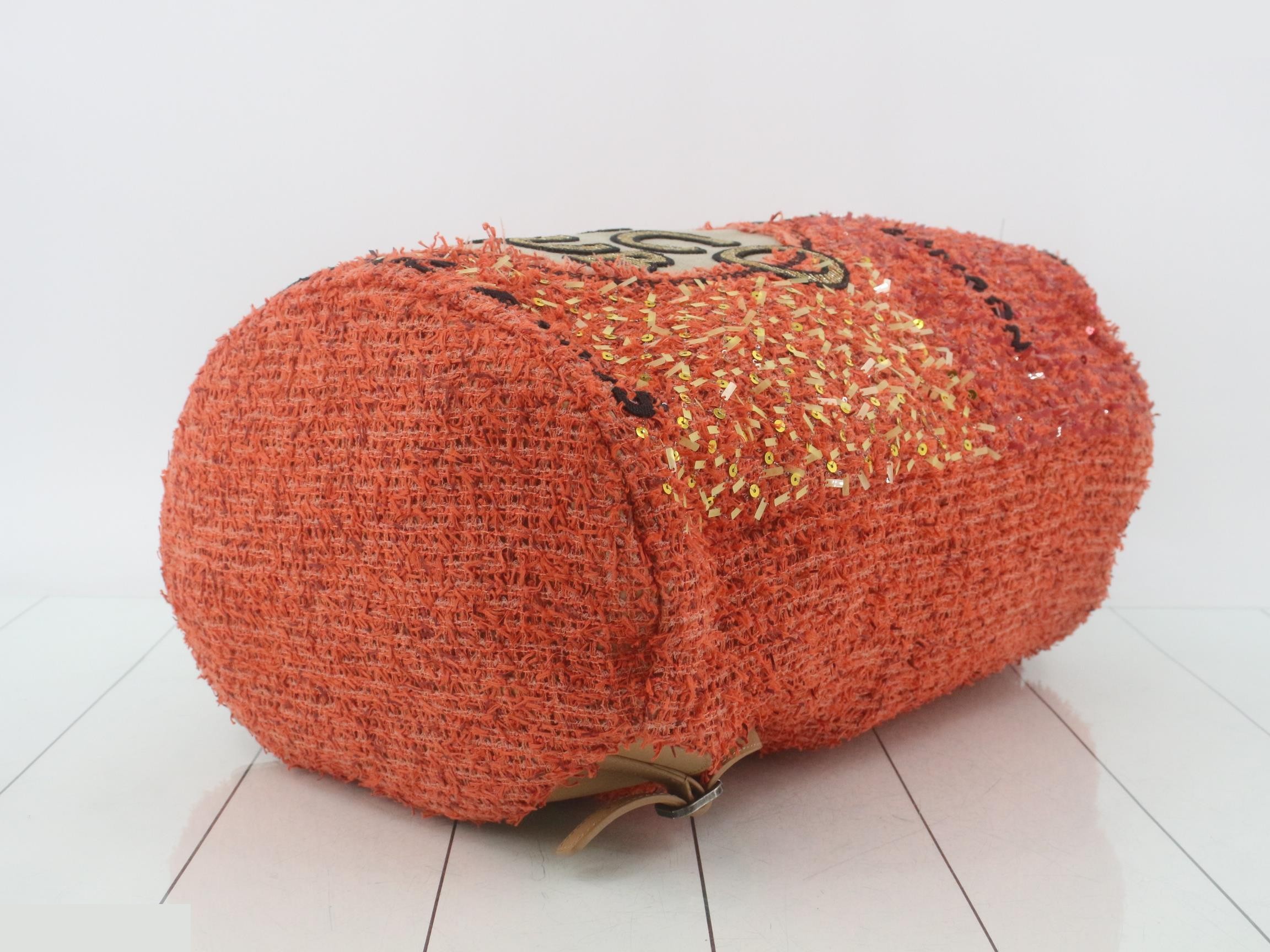 Coco Club Tweed Orange Backpack, item number 23 — view 6