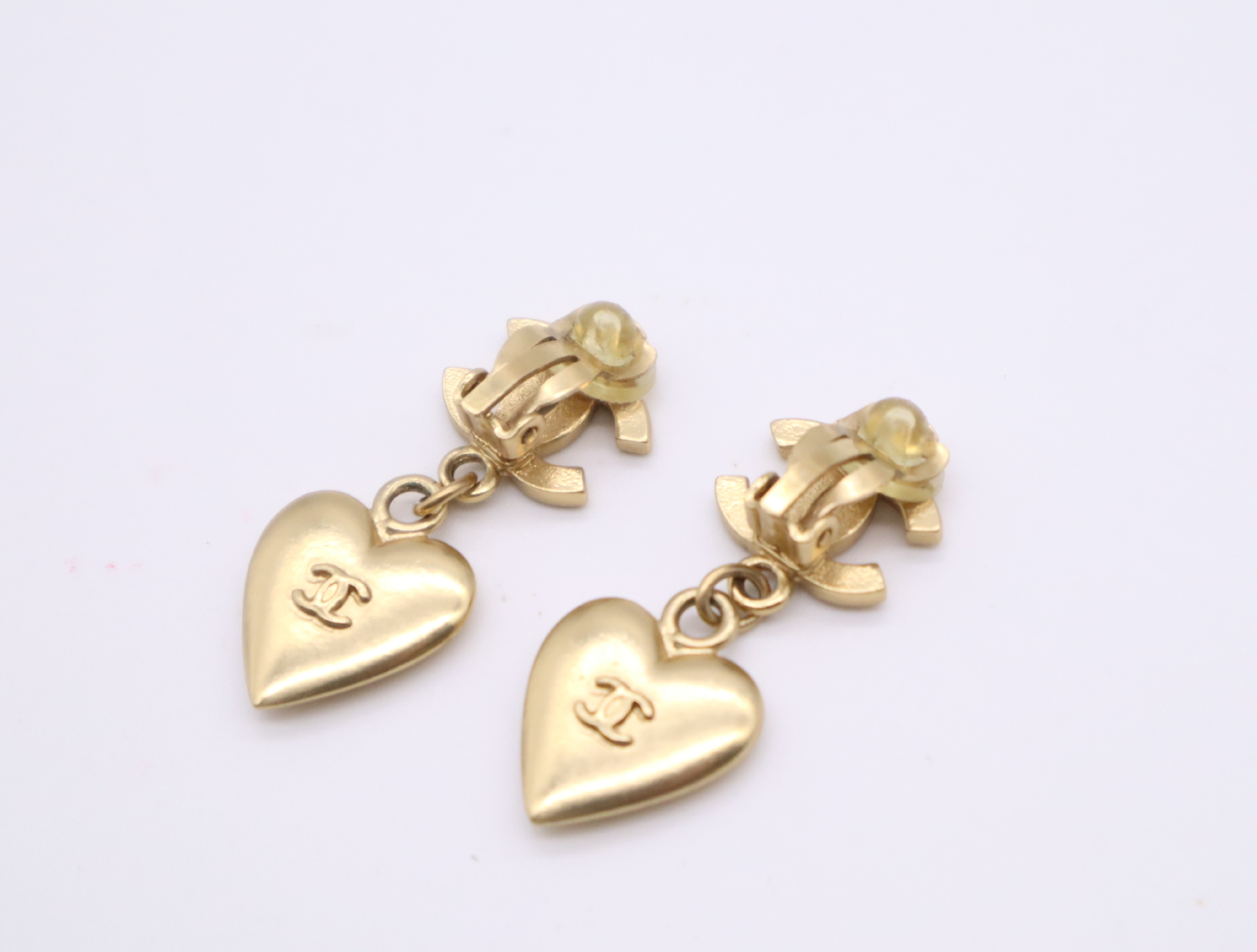 GP Coco Mark Rhinestone Heart Earrings 02P Earrings — view 2