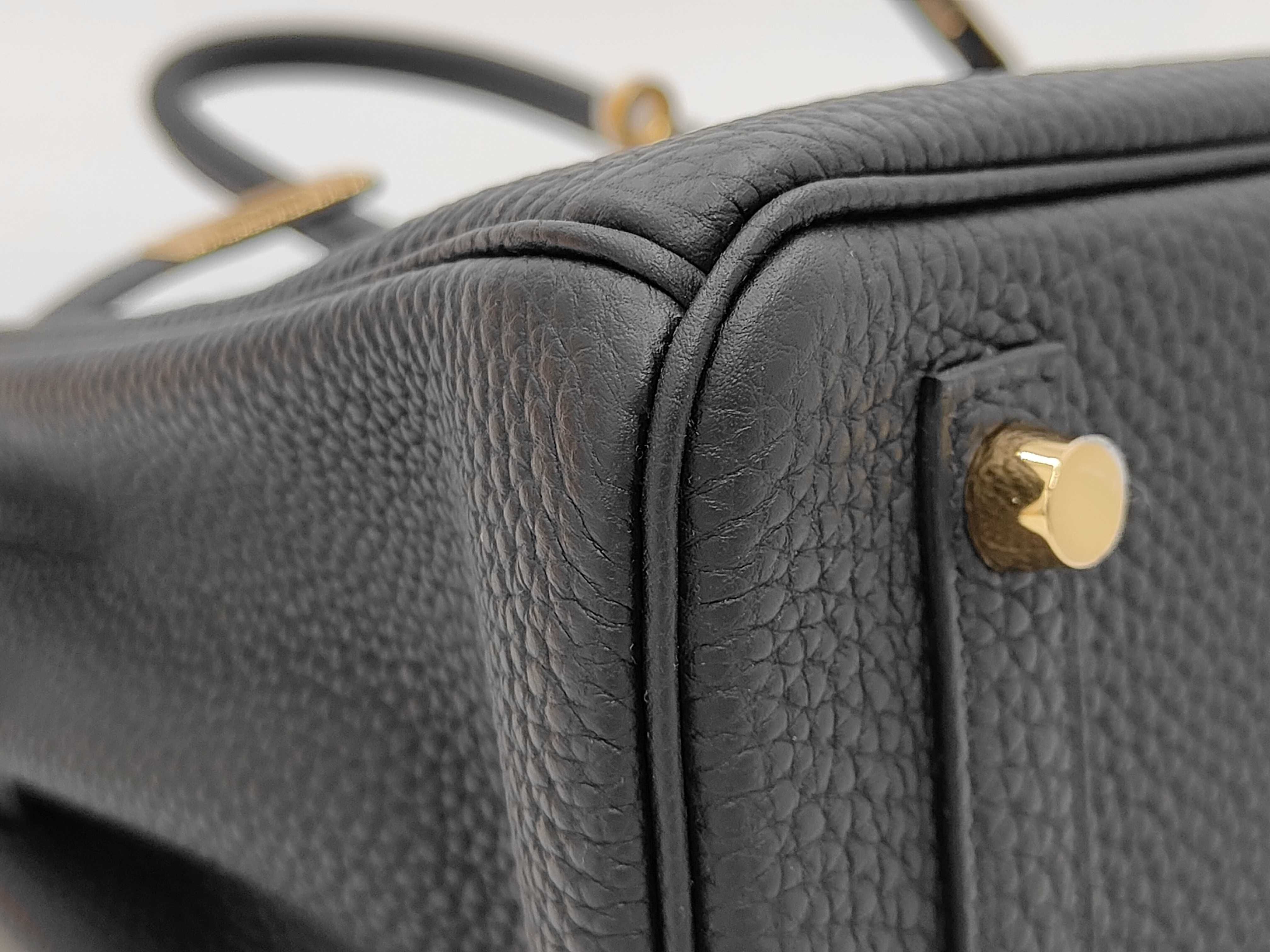 Birkin 35 Togo Black Gold Hardware G Stamp Handbag — view 11