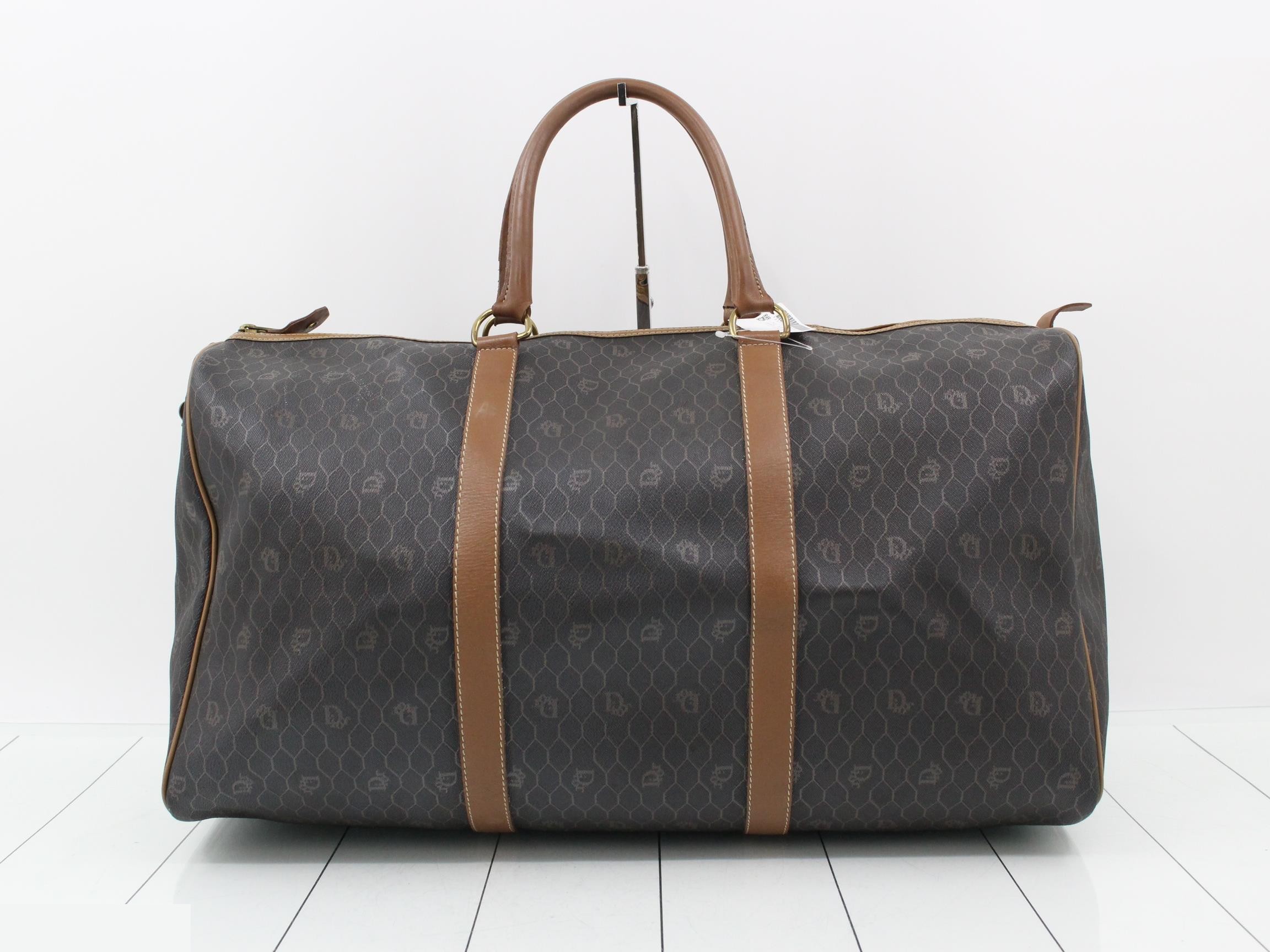 PVC honeycomb pattern Boston bag