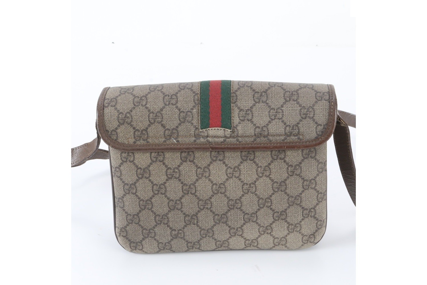GG Supreme Sherry Line Leather Shoulder Bag — view 3