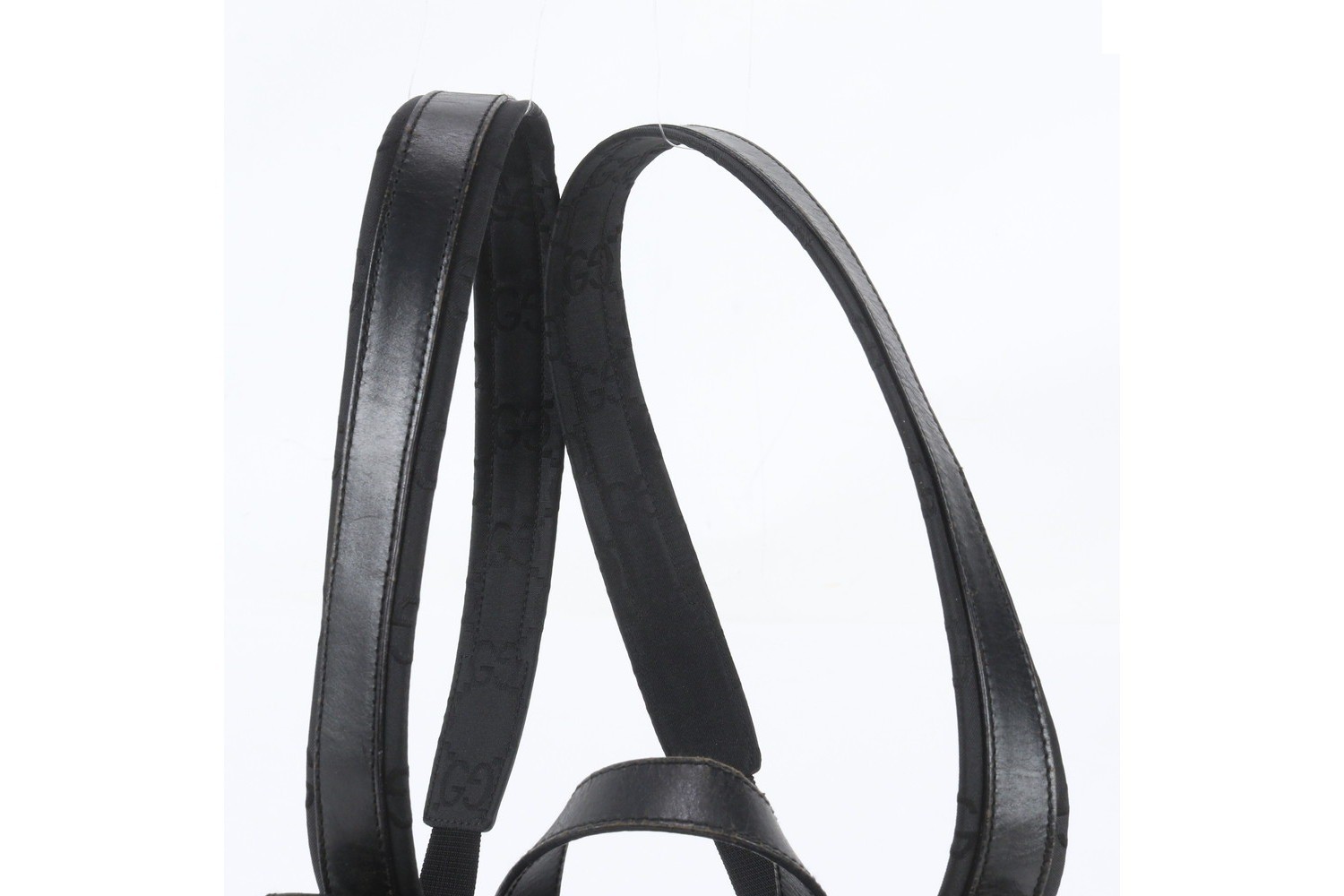 GG Nylon 003 0242 Leather Backpack — view 3