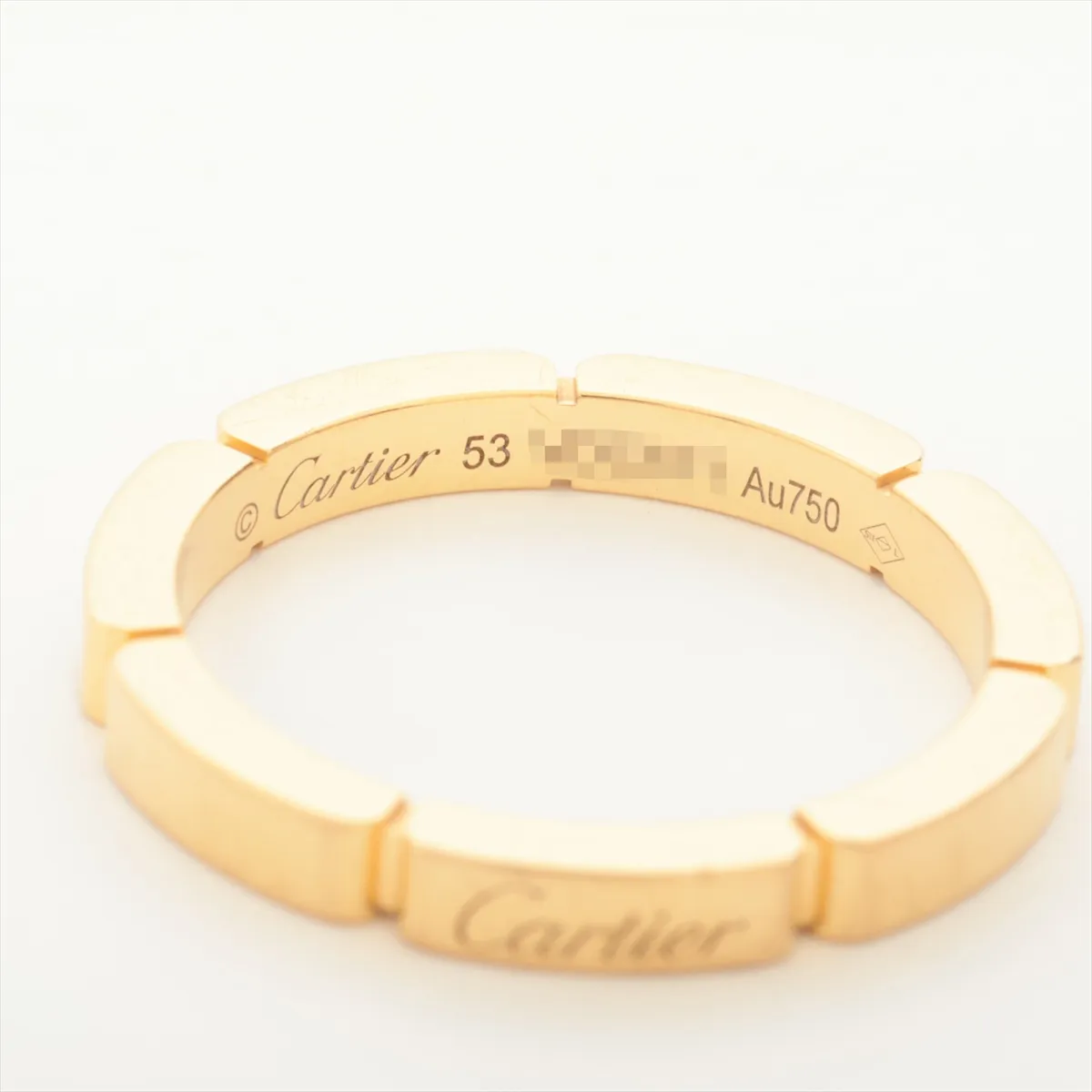 Maillon Panthère Ring, 750 (Yellow Gold), 4.3g, Size 53, Initials VDC571 — view 3