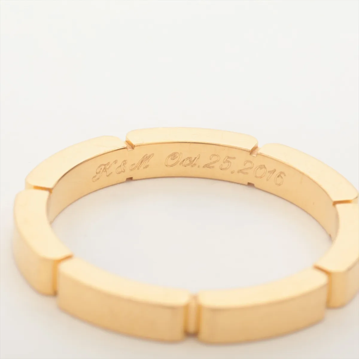 Maillon Panthère Ring, 750 (Yellow Gold), 4.3g, Size 53, Initials VDC571 — view 4