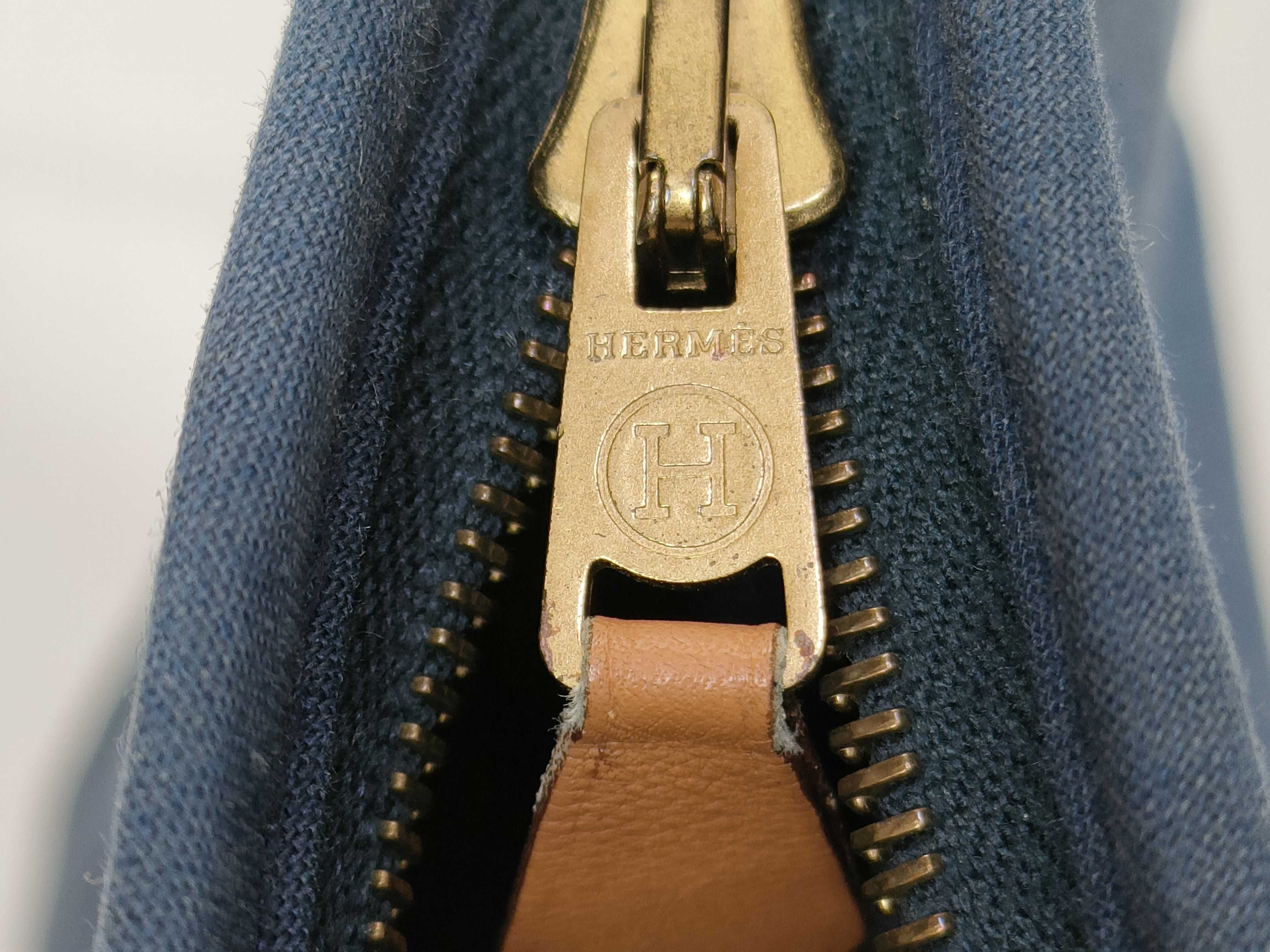 cotton pouch, navy. — view 9