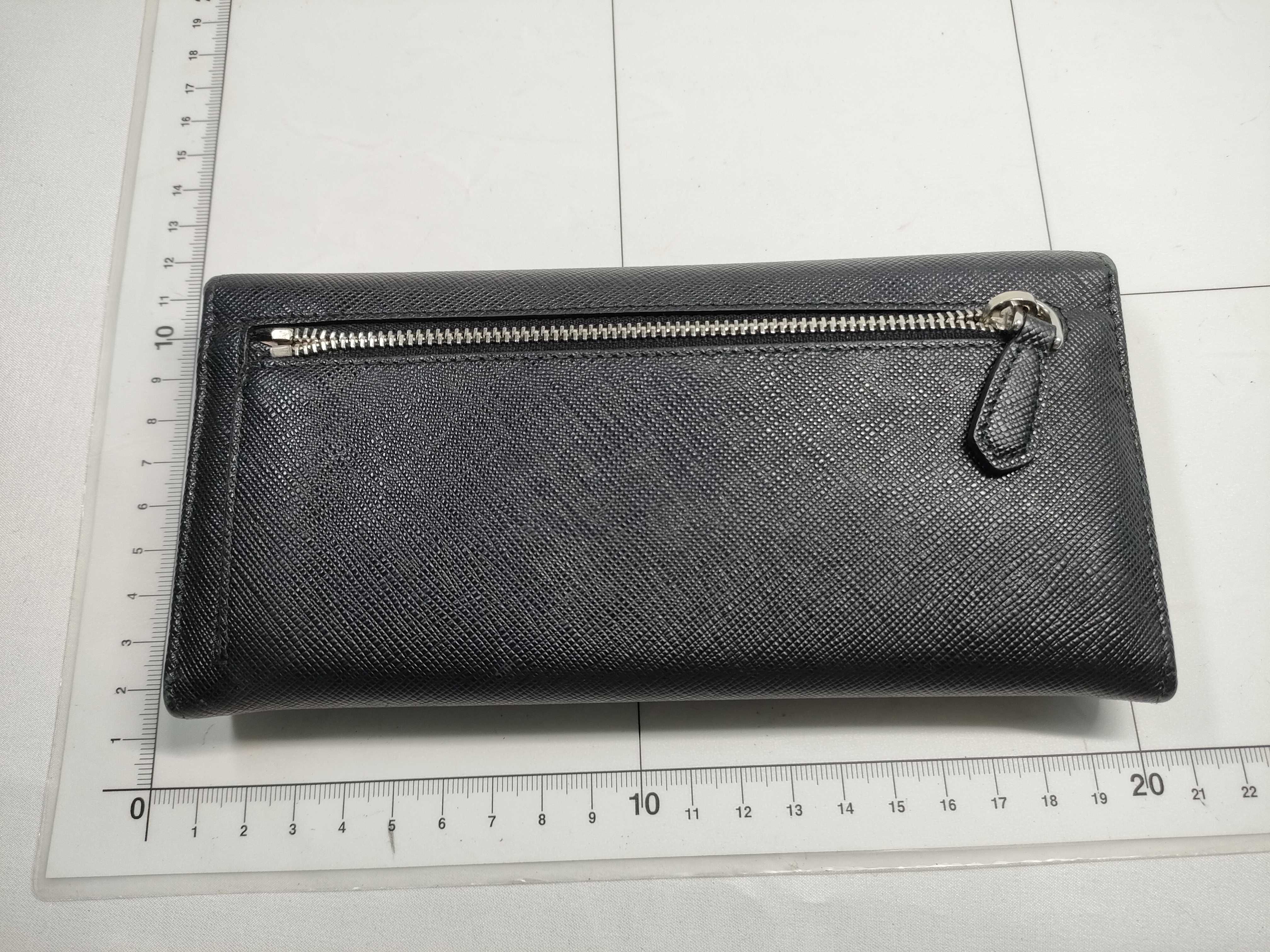 Saffiano Leather Flap Long Wallet — view 2
