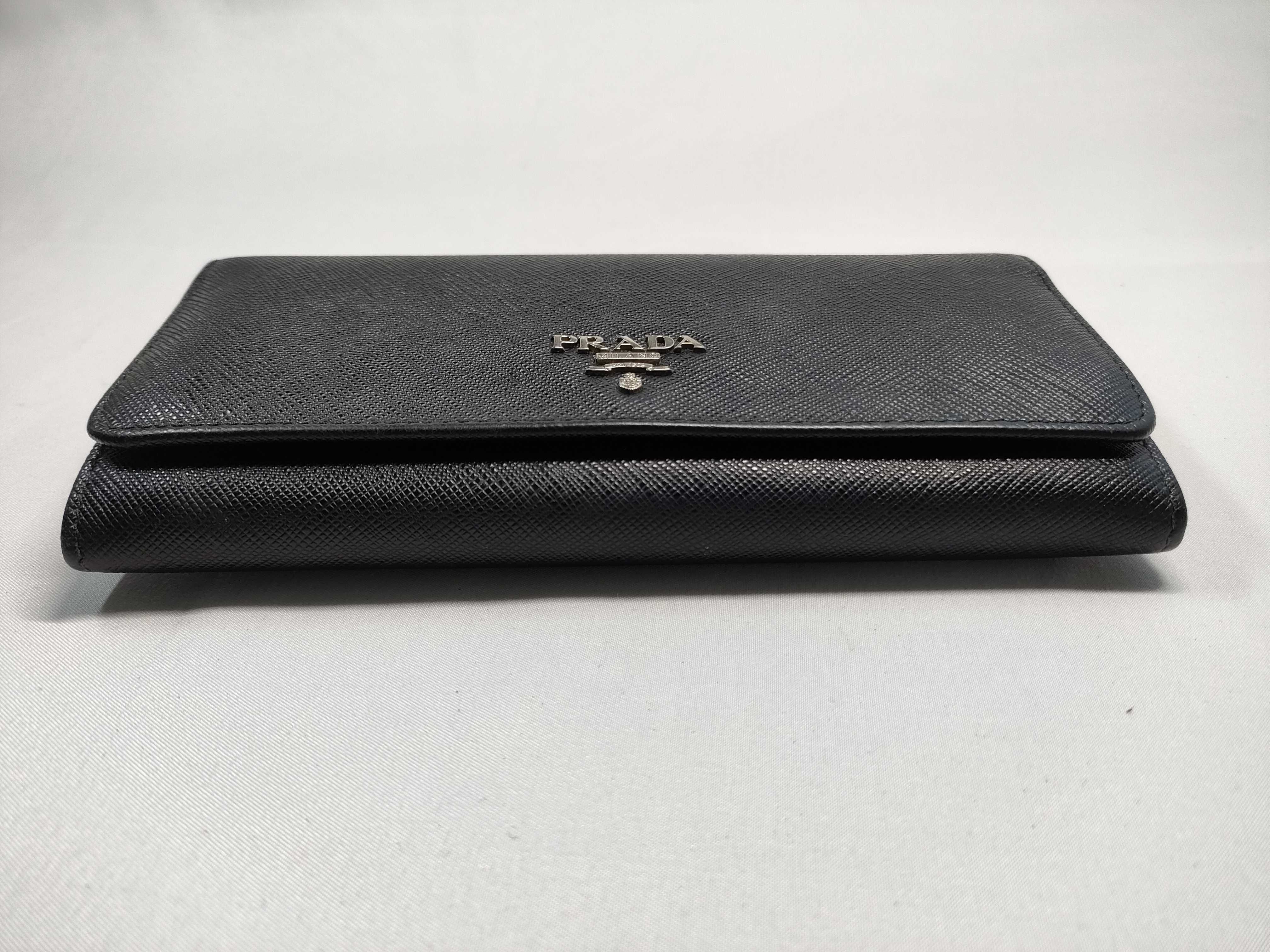 Saffiano Leather Flap Long Wallet — view 4