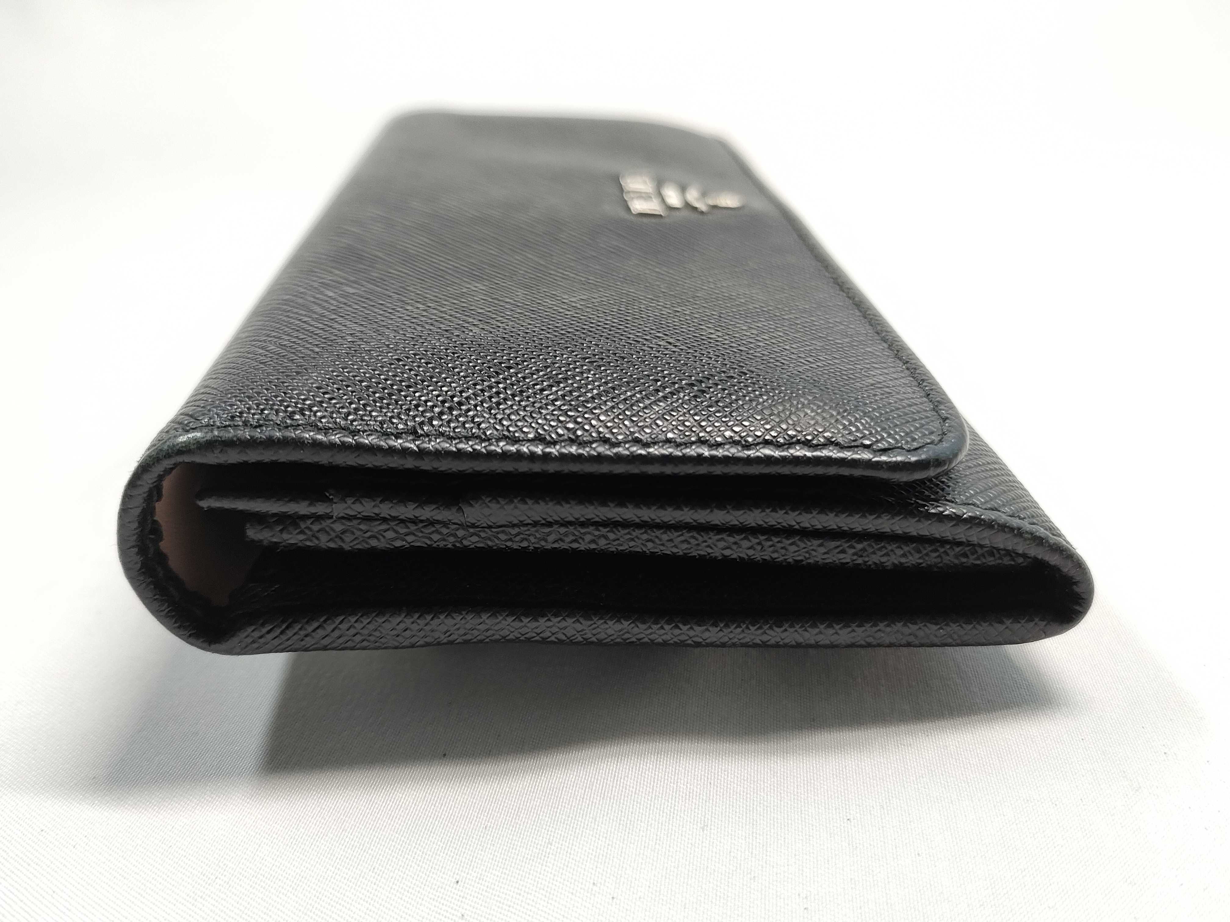 Saffiano Leather Flap Long Wallet — view 5