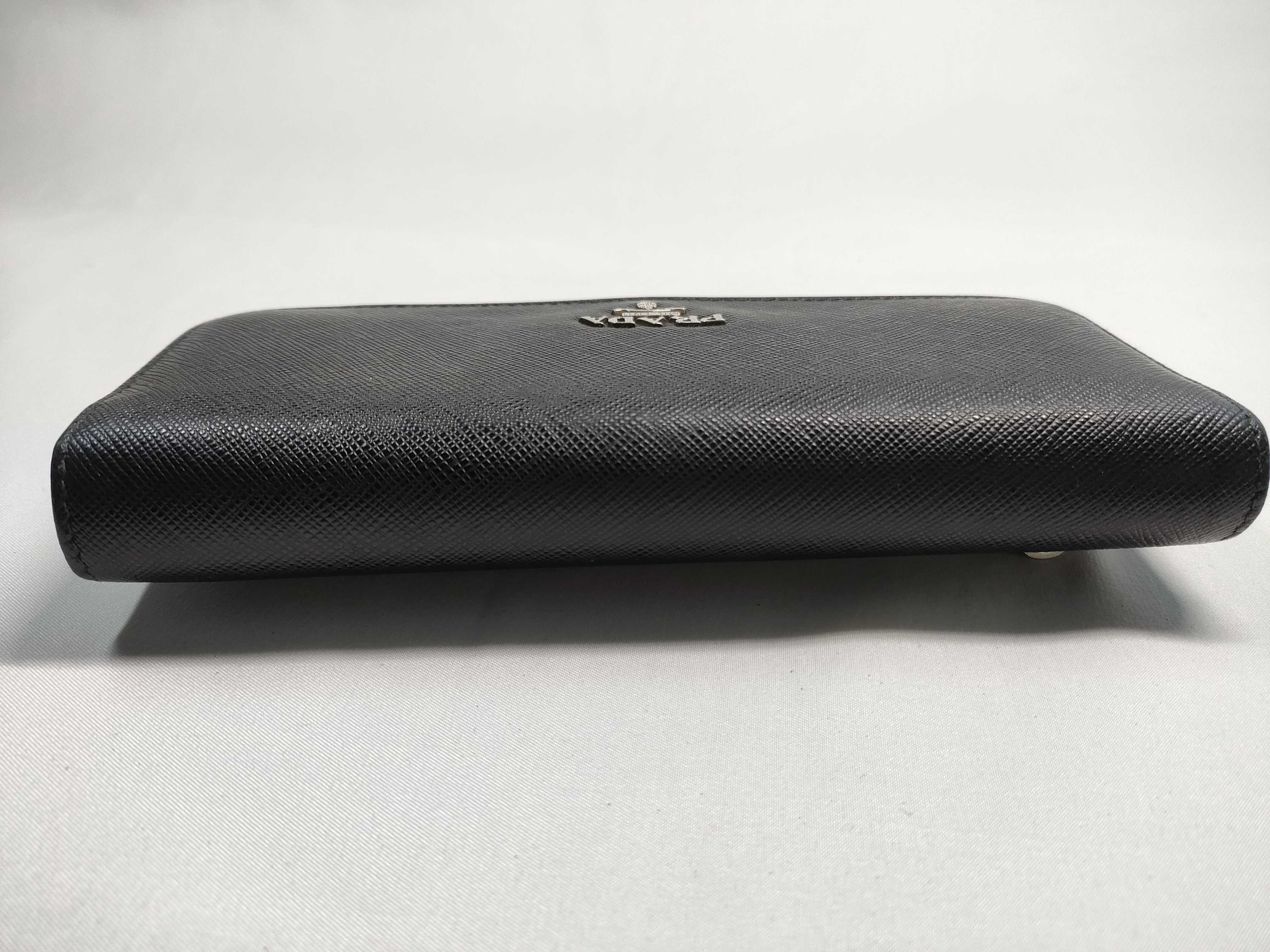 Saffiano Leather Flap Long Wallet — view 6
