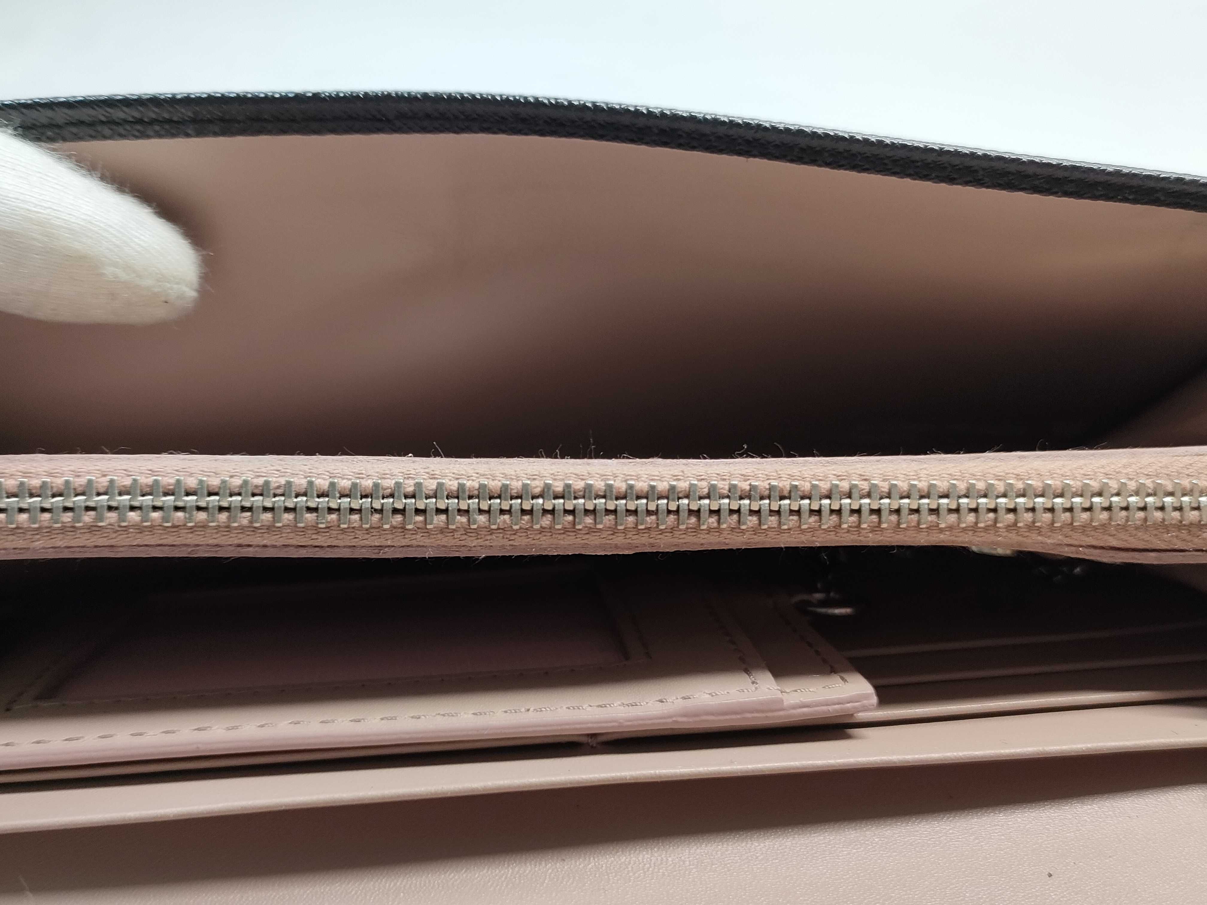Saffiano Leather Flap Long Wallet — view 9
