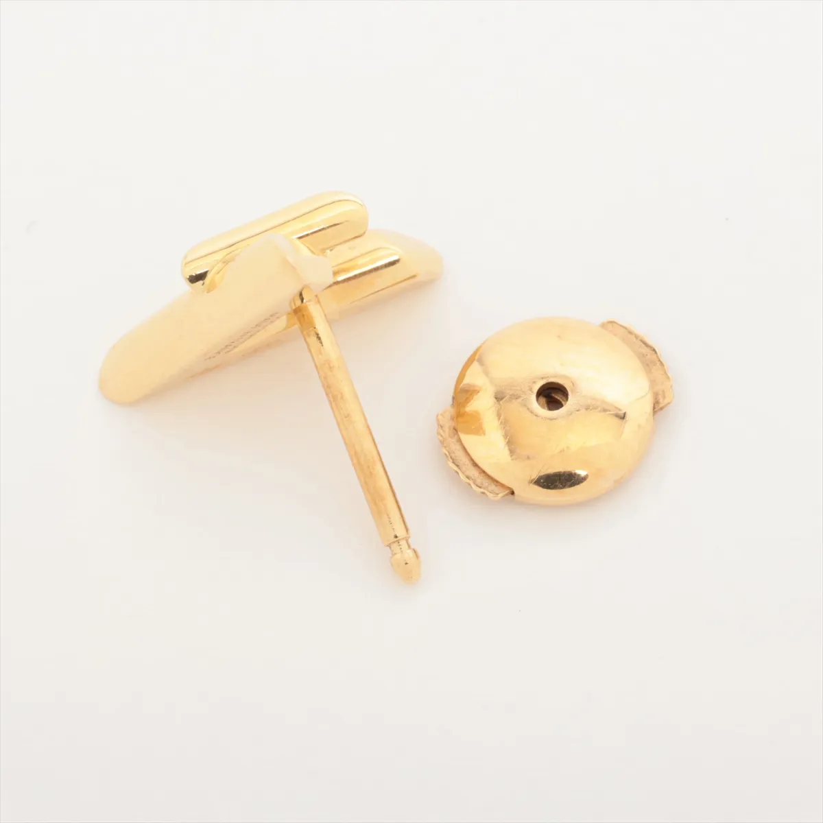 Pus LV Vault One Diamond Single Earring 750 (YG x WG) 1.7g D09064 Engraving — view 4