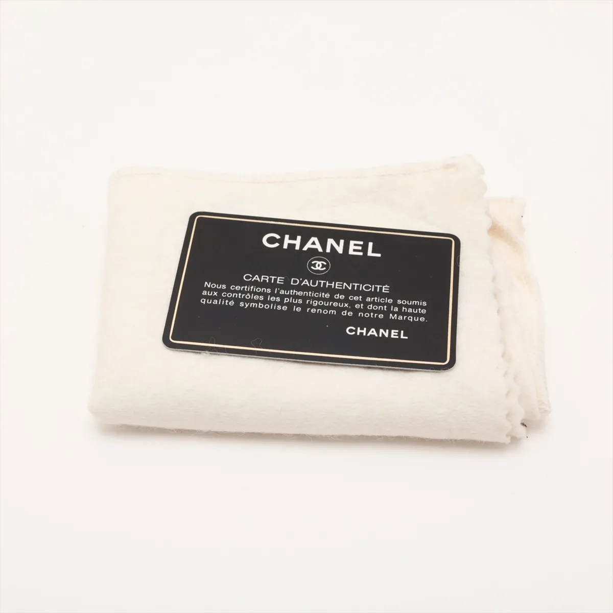 Coco Mark Lambskin Single Flap Single Chain Bag, White x Red, Gold Hardware, 0872440 (serial number in the 0s), Dust bag deteriorated. — view 9