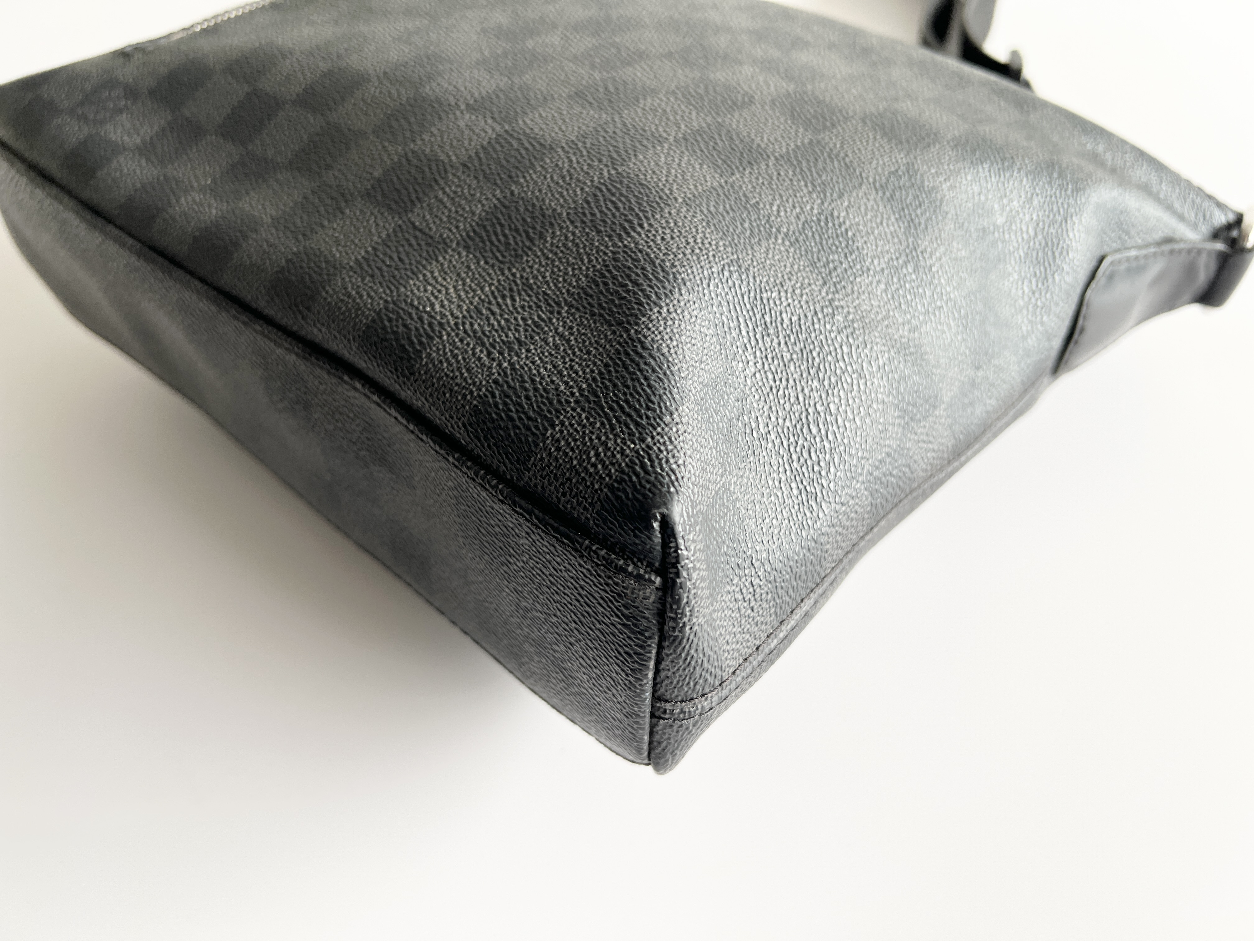 Mick PM Damier Leather Logo One Shoulder Bag — view 11