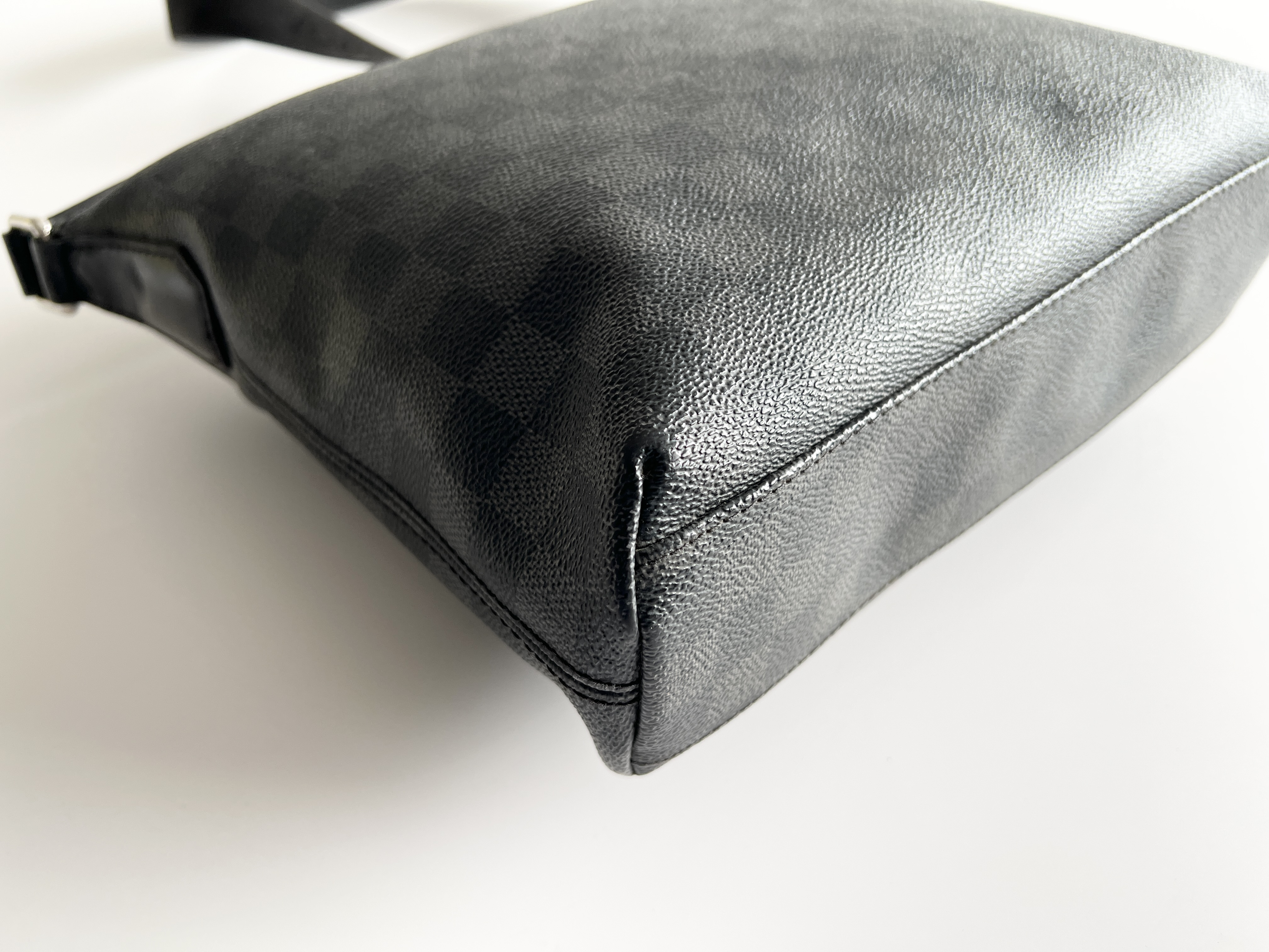 Mick PM Damier Leather Logo One Shoulder Bag — view 12