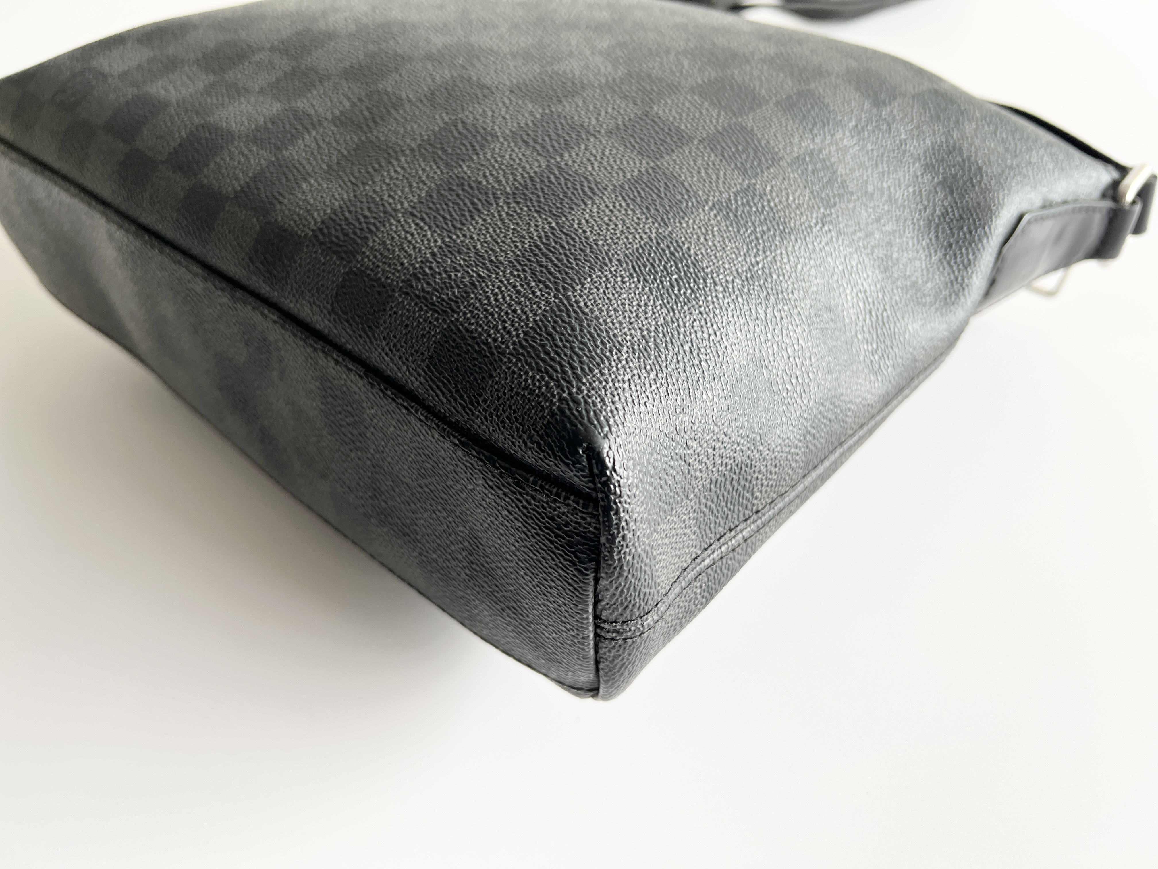 Mick PM Damier Leather Logo One Shoulder Bag — view 13