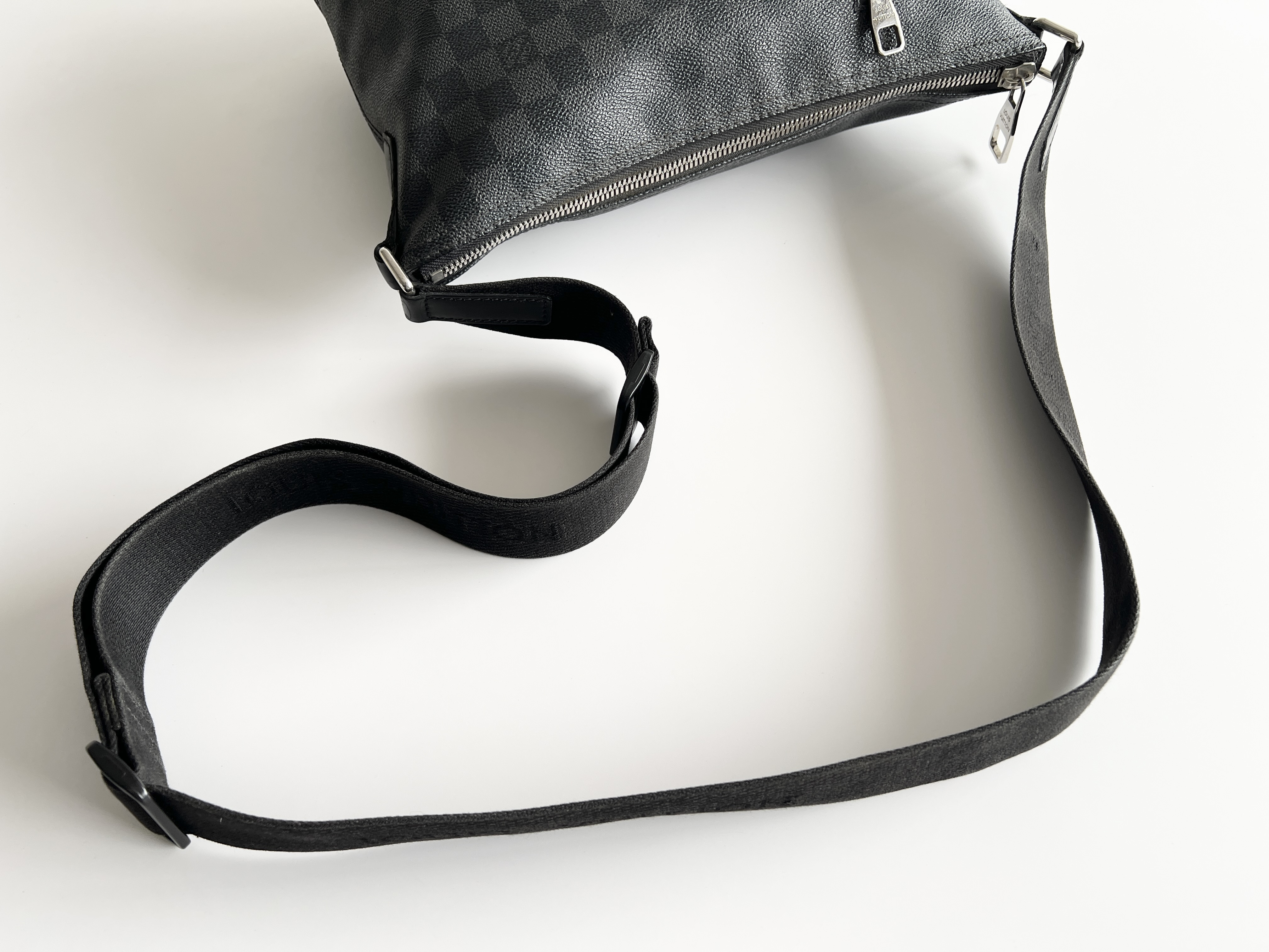 Mick PM Damier Leather Logo One Shoulder Bag — view 3