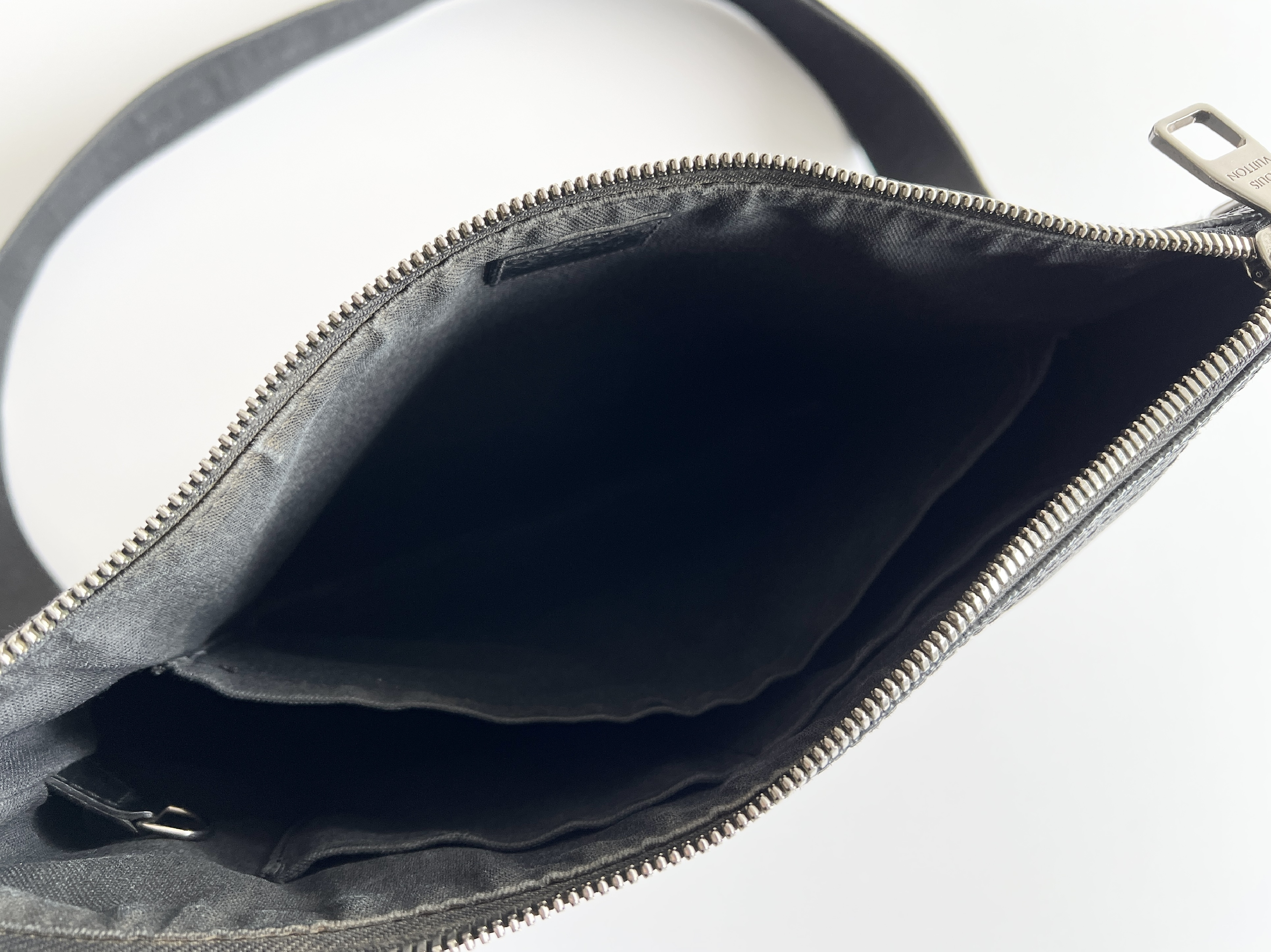 Mick PM Damier Leather Logo One Shoulder Bag — view 7