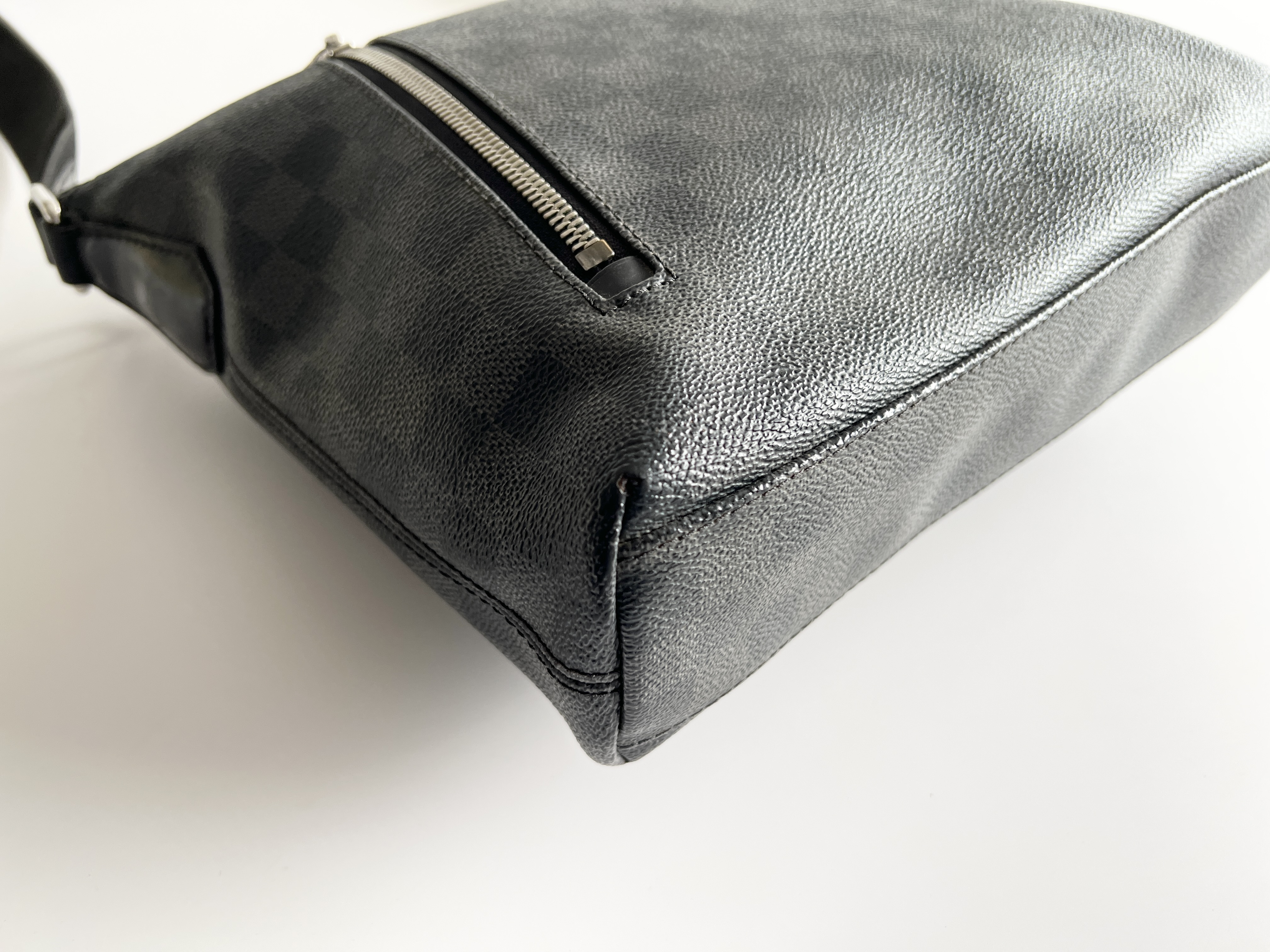 Mick PM Damier Leather Logo One Shoulder Bag — view 10
