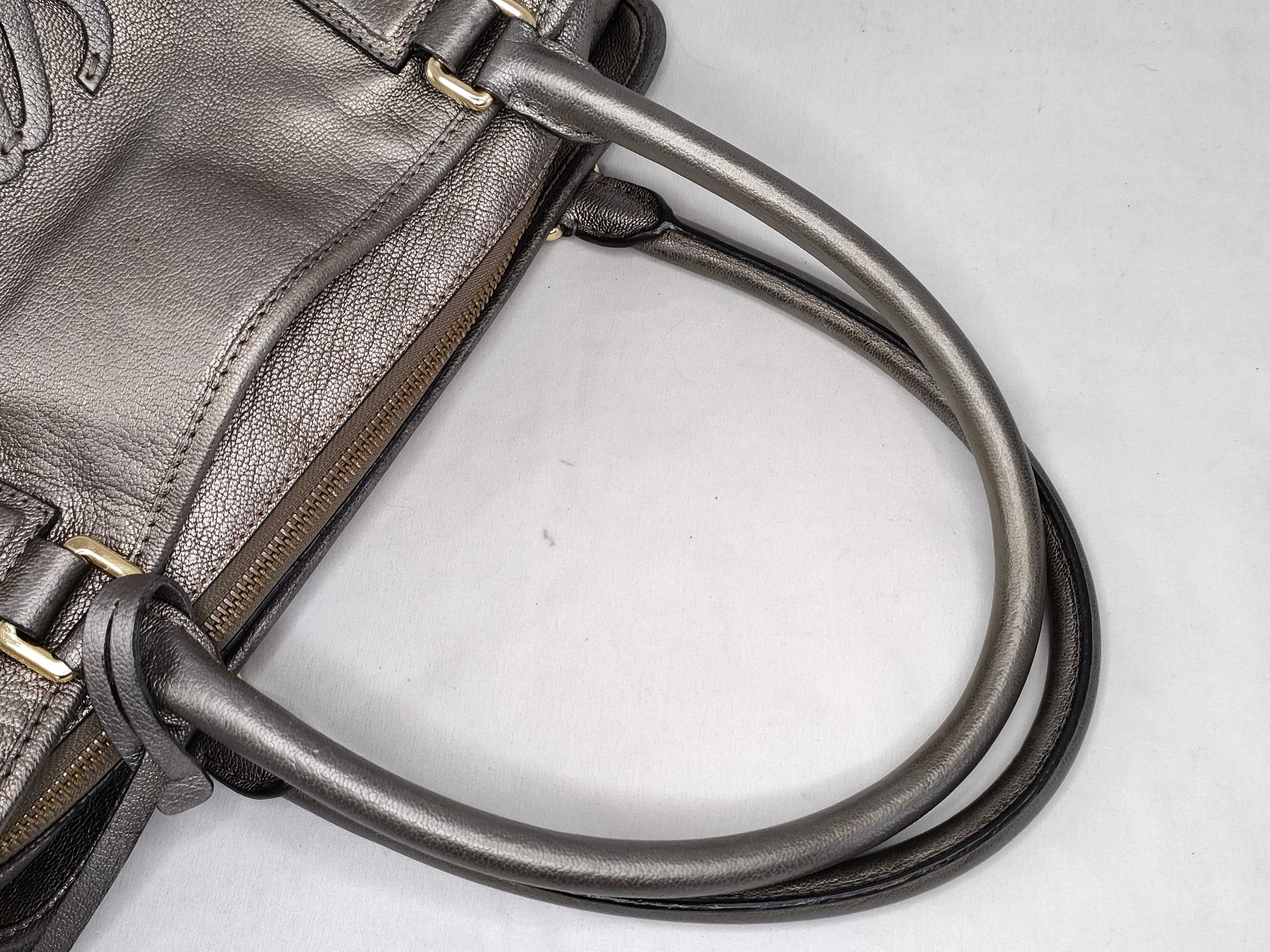 Amazona 36 Leather Handbag with Serial Number, Card, Padlock, and Key — view 3